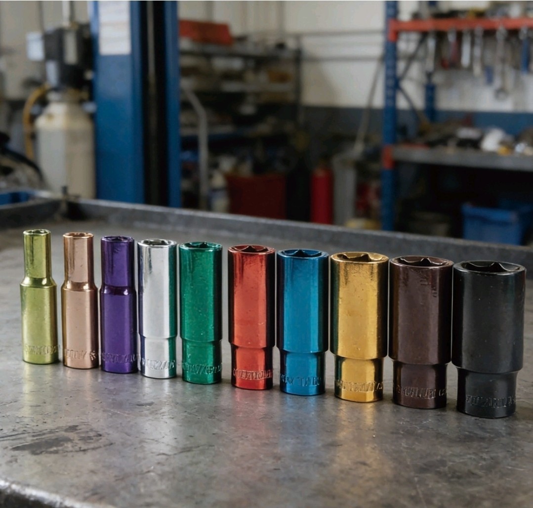 Color Coded Deep Wall Socket Set 3/8″ Drive (SAE) 10pc