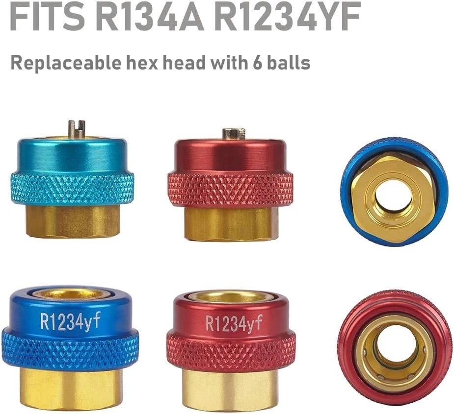 Automotive AC R134A R1234YF Valve Core Remover and Installer Tool Set, for St…