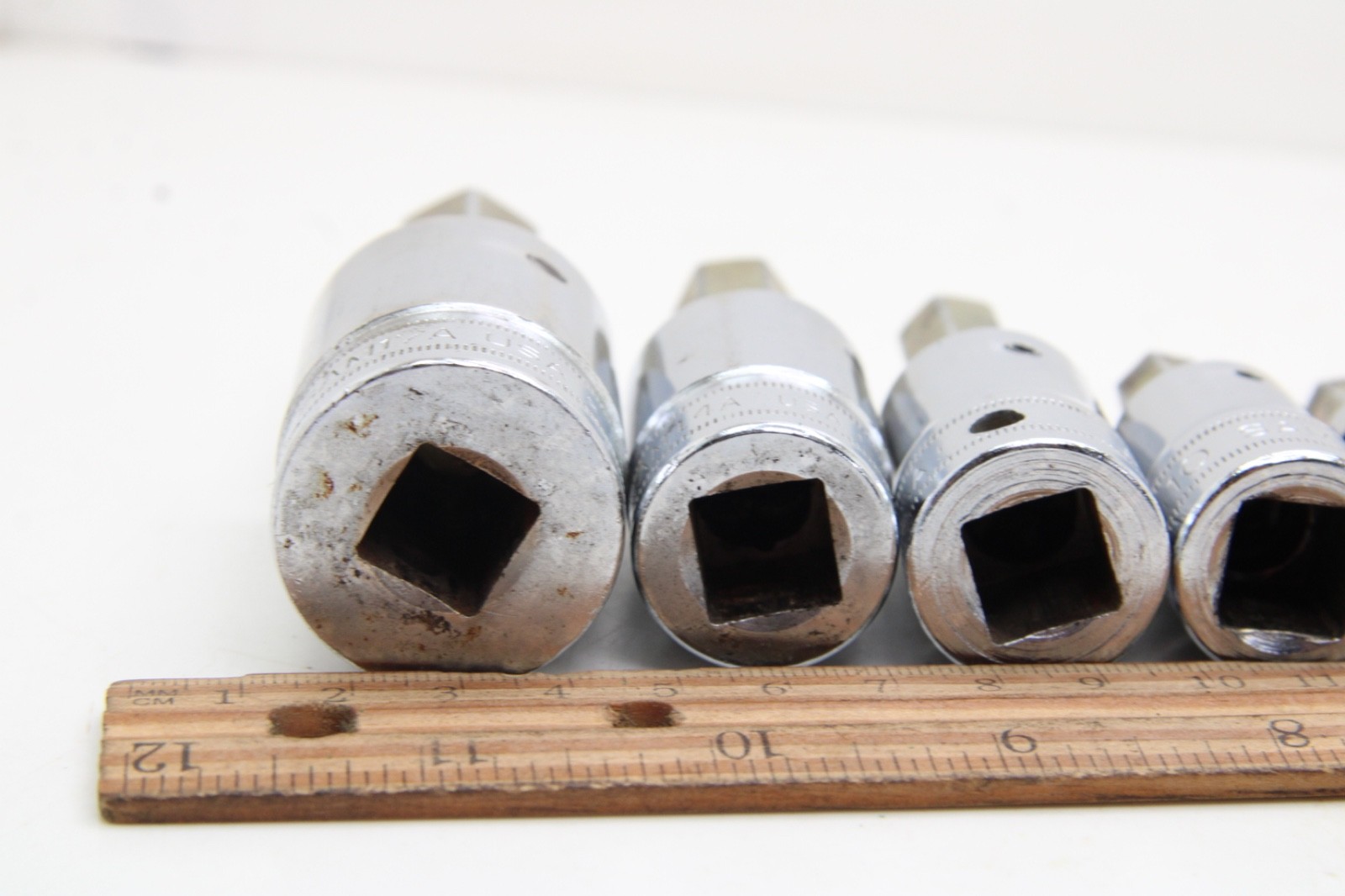 Snap-on SAM 6 8 10 12 17 mm 6 Piece 1/2″ Drive Metric Allen Hex Socket Set USA