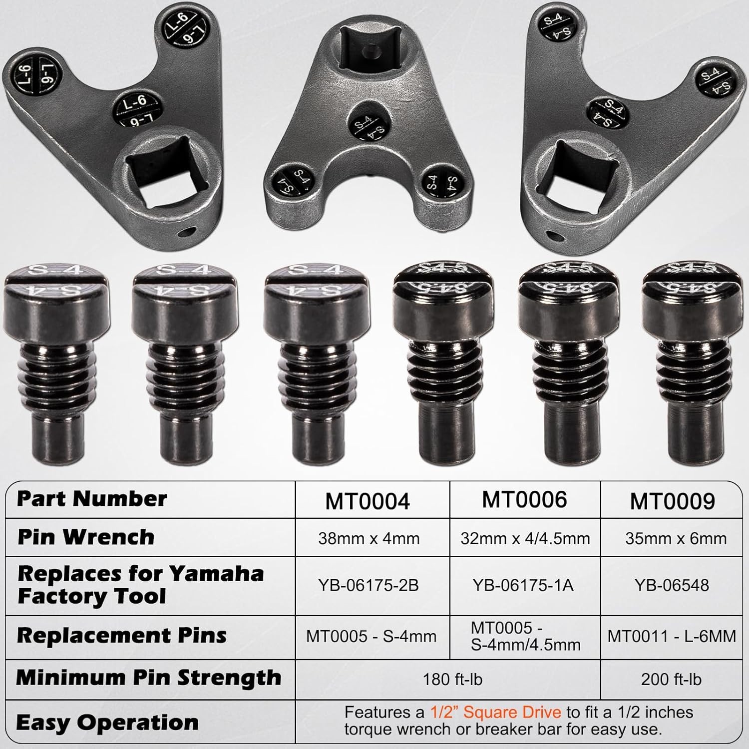 MT0004 MT0006 MT0009 Outboard Trim / Tilt Pin Wrench for Yamaha,Johnson,Evinrude