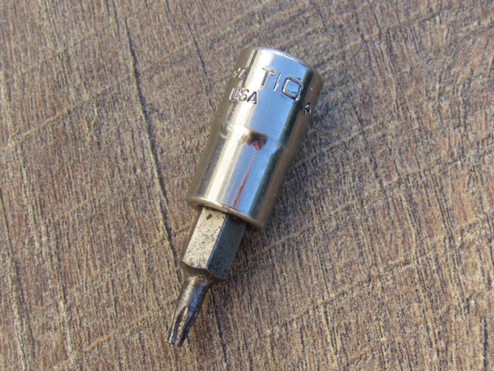 SNAP ON TTX10E T-10 1/4″ DRIVE CHROME NEW LOGO TORX BIT DRIVER SOCKET T10 T 10