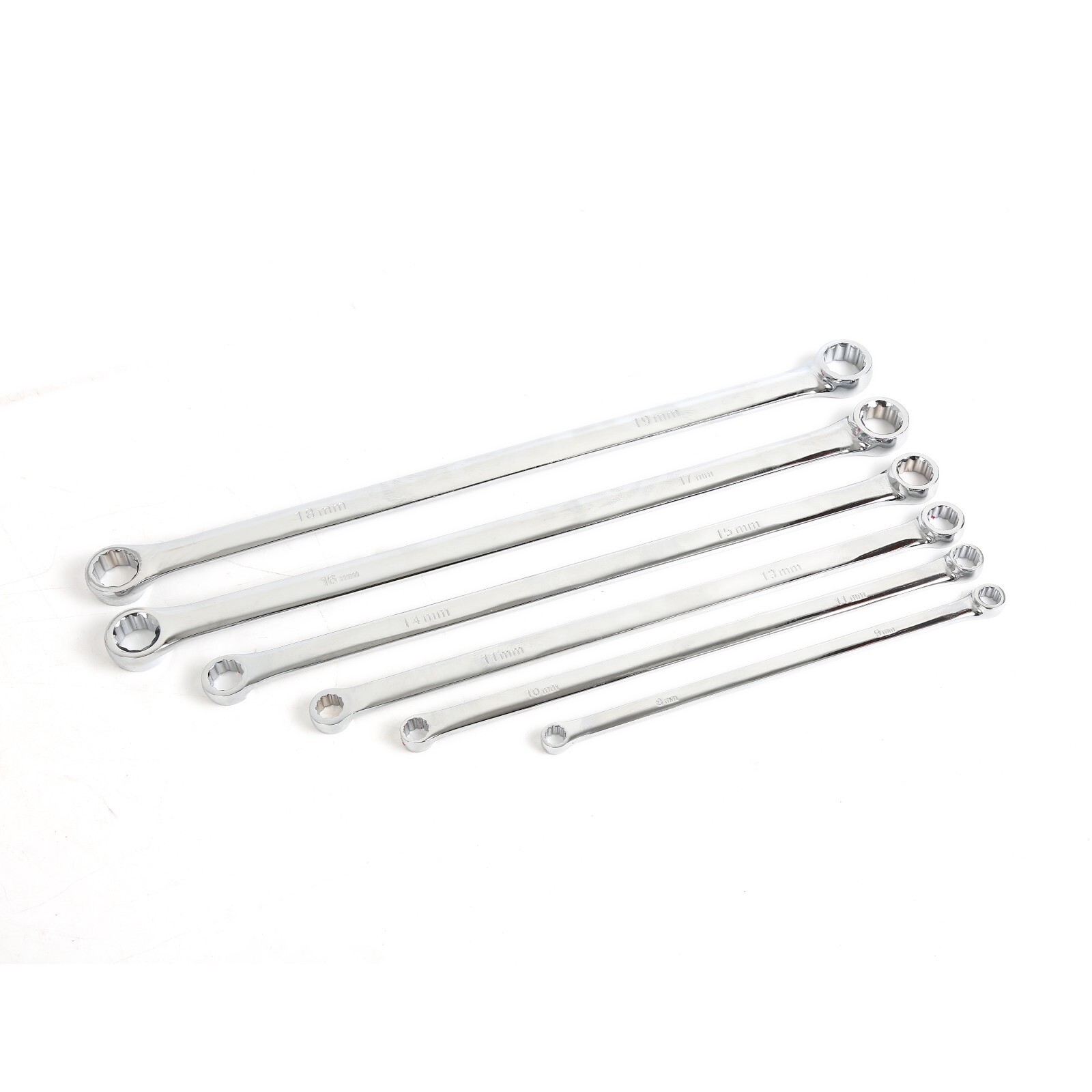 6 PC Metric Extra Long Box End Wrench Set Durable Aviation Spanner 8 mm – 19 mm