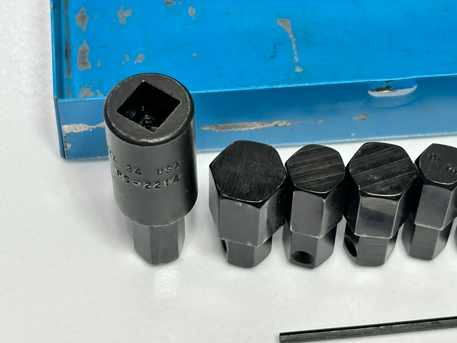 Cornwell Tools USA SKA-211S 3/8” Drive 11pc SAE Hex Bit Set in Blue Metal Case