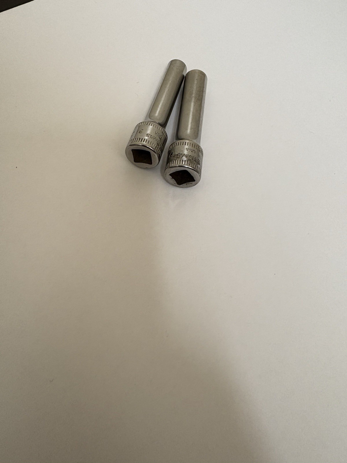 Snap On Tools 1/4″ Drive 5.5+6 mm Metric Deep Chrome Socket STMM5.5 And STMM6