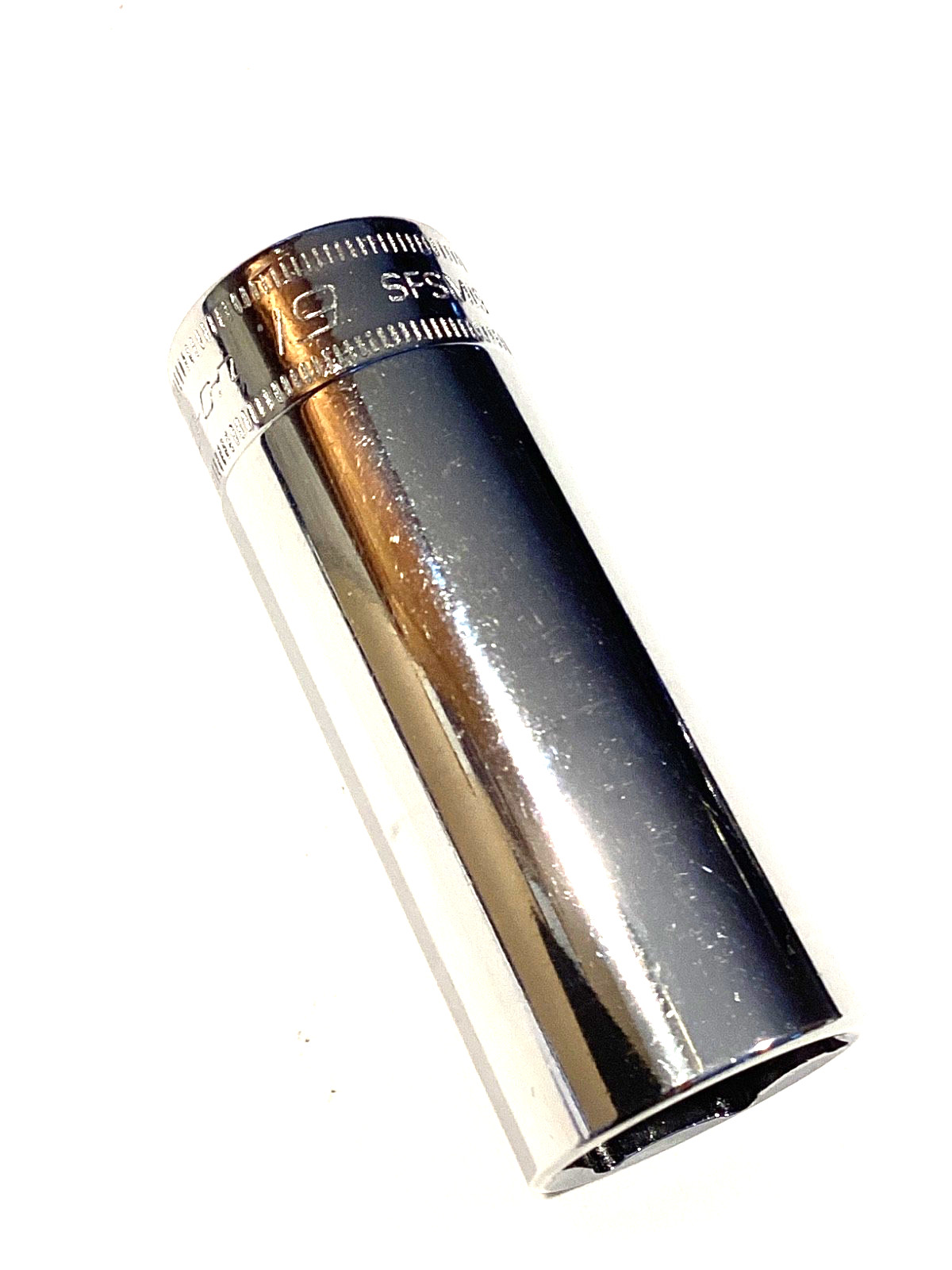 Snap On Tools USA NEW 19MM 3/8” Drive Metric 6 Point Deep Chrome Socket SFSM19