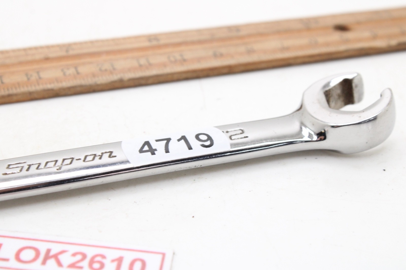 Snap On RXS16B 1/2″ Open End/Flare Nut Offset SAE Chrome Wrench USA
