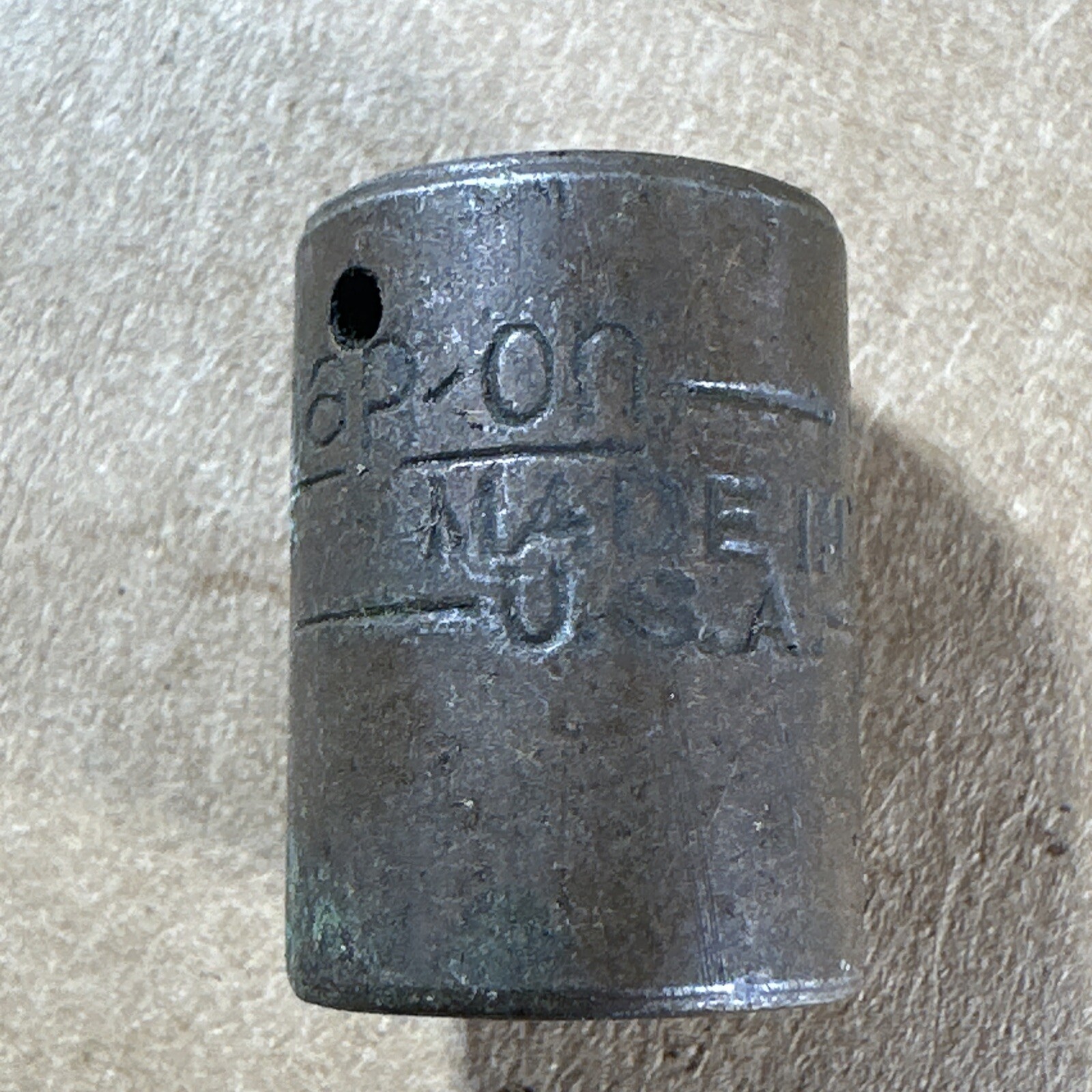 Early Snap-on Tools Industrial GM14 Socket 6 Point 7/16″ SAE 1/4” Drive USA