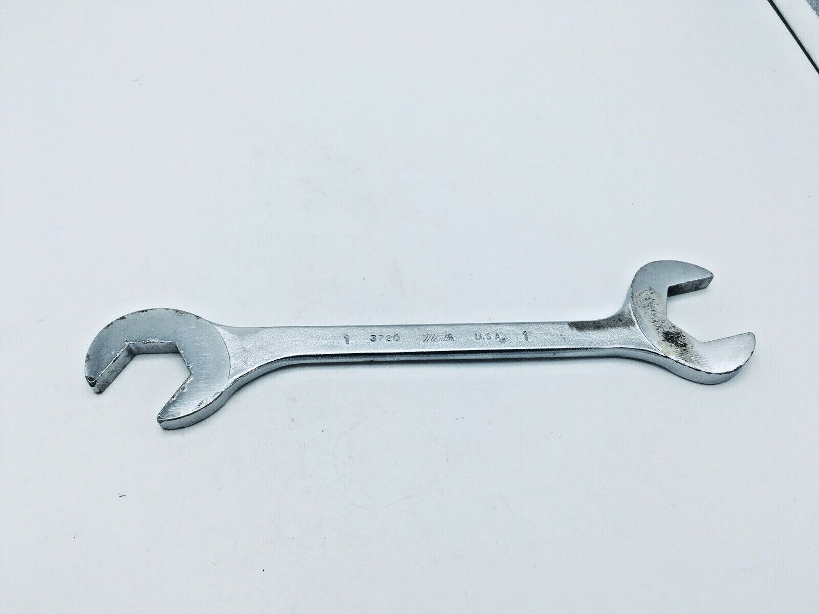 Martin Sprocket 3720 1″ Hex 60° Angled Head Chrome Double Open End Wrench USA