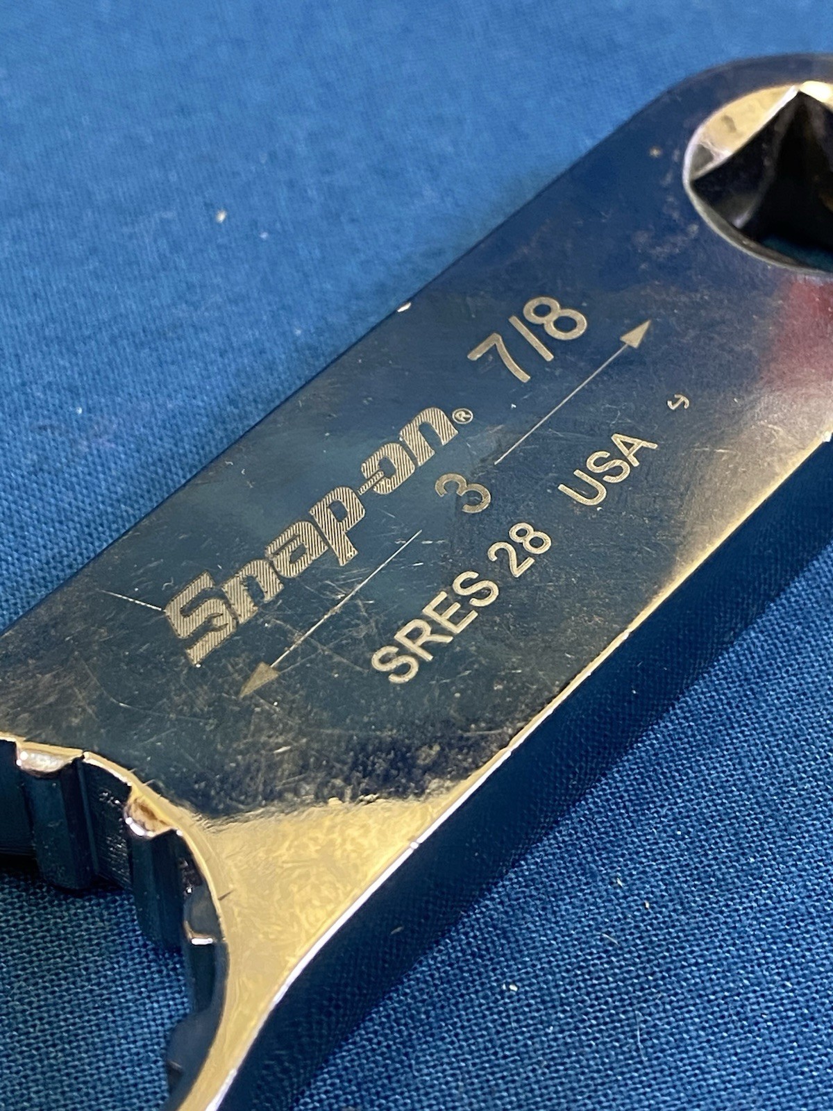 Snap On SRES28 Torque Adapter 1/2″ Drive 7/8″ #28 Spline Used Once