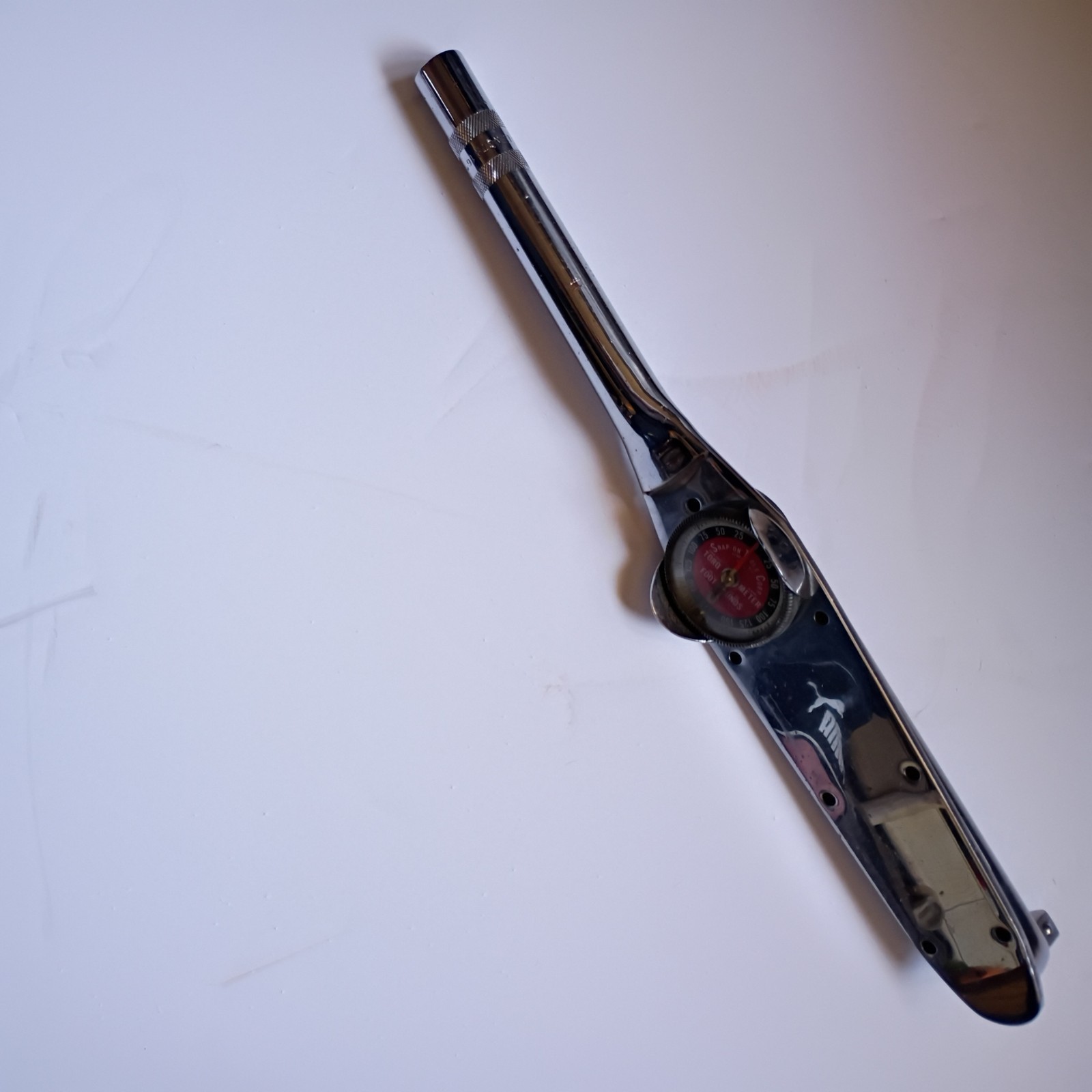 NICE – Snap-on TE 100L Vintage Torqometer 1/2″ Drive Torque Wrench 0 to 100 f/Lb