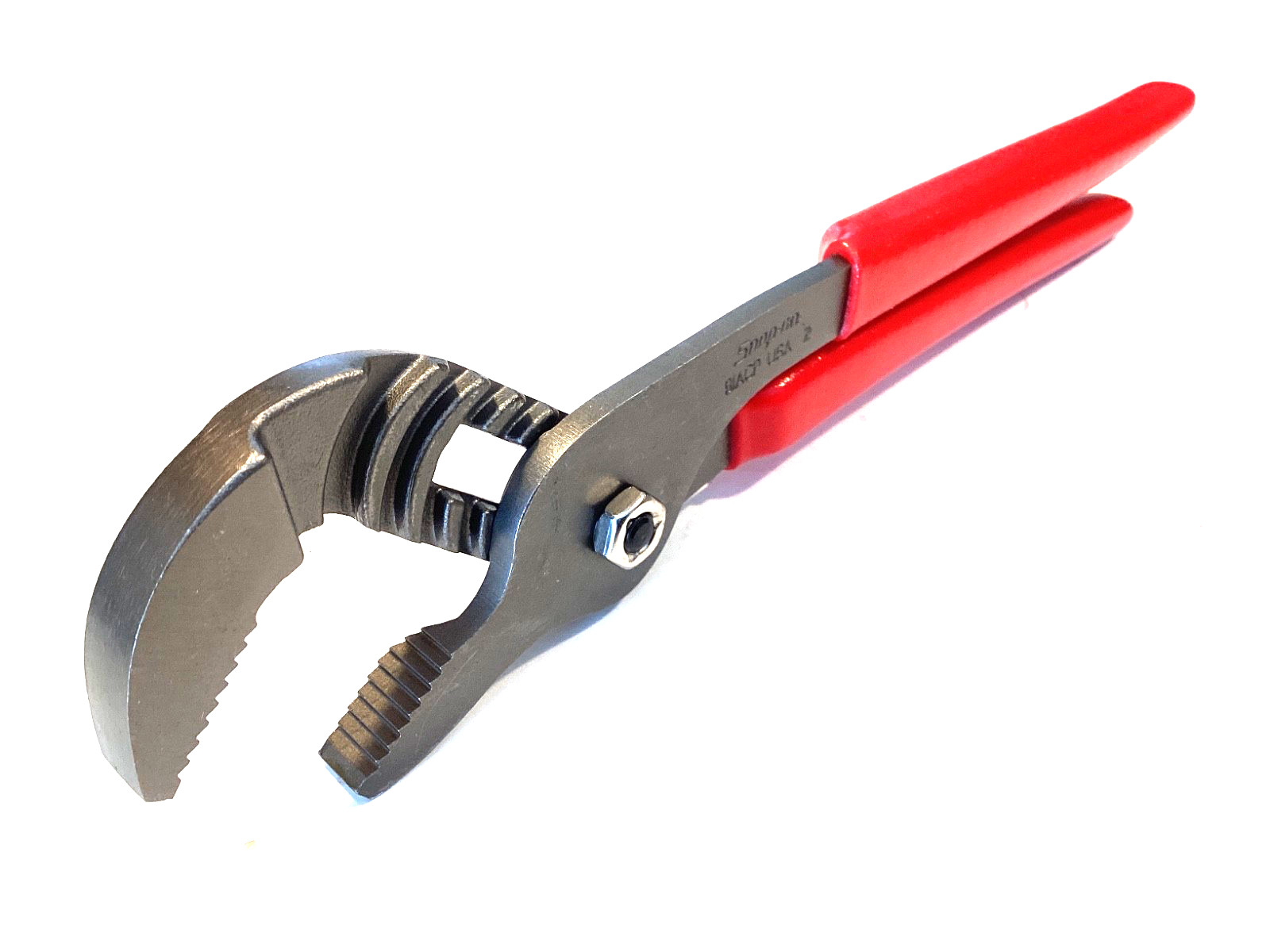 Snap on NEW 9″ RED Soft Grip Adjustable Joint Interlocking Channel Pliers 91ACP