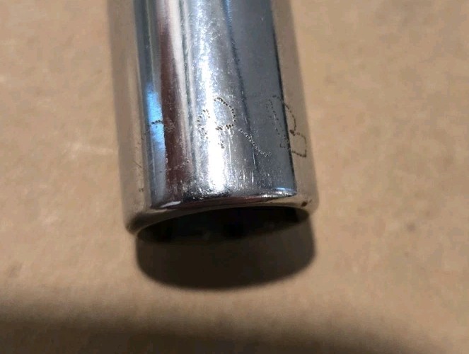 Snap On 3/8″ Drive 12MM 6PT Metric Deep Chrome Socket USA SFSM12