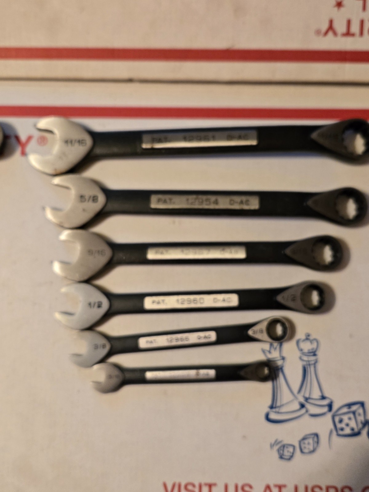 Lot Of 13 Craftsman Spine Wrench 10 – 17 MM 5/16 – 11/16 Metric SAE