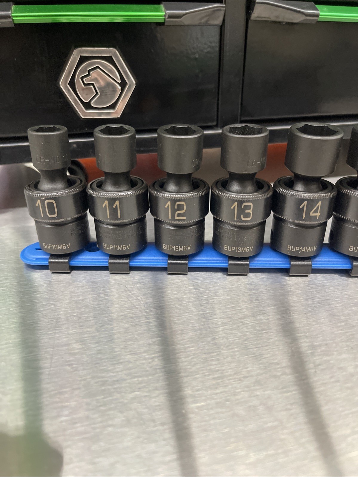 NEW! Matco Tools SBUPM106V 10pc 3/8″ Dr Metric 6 Pt ADV Swivel Impact Socket Set