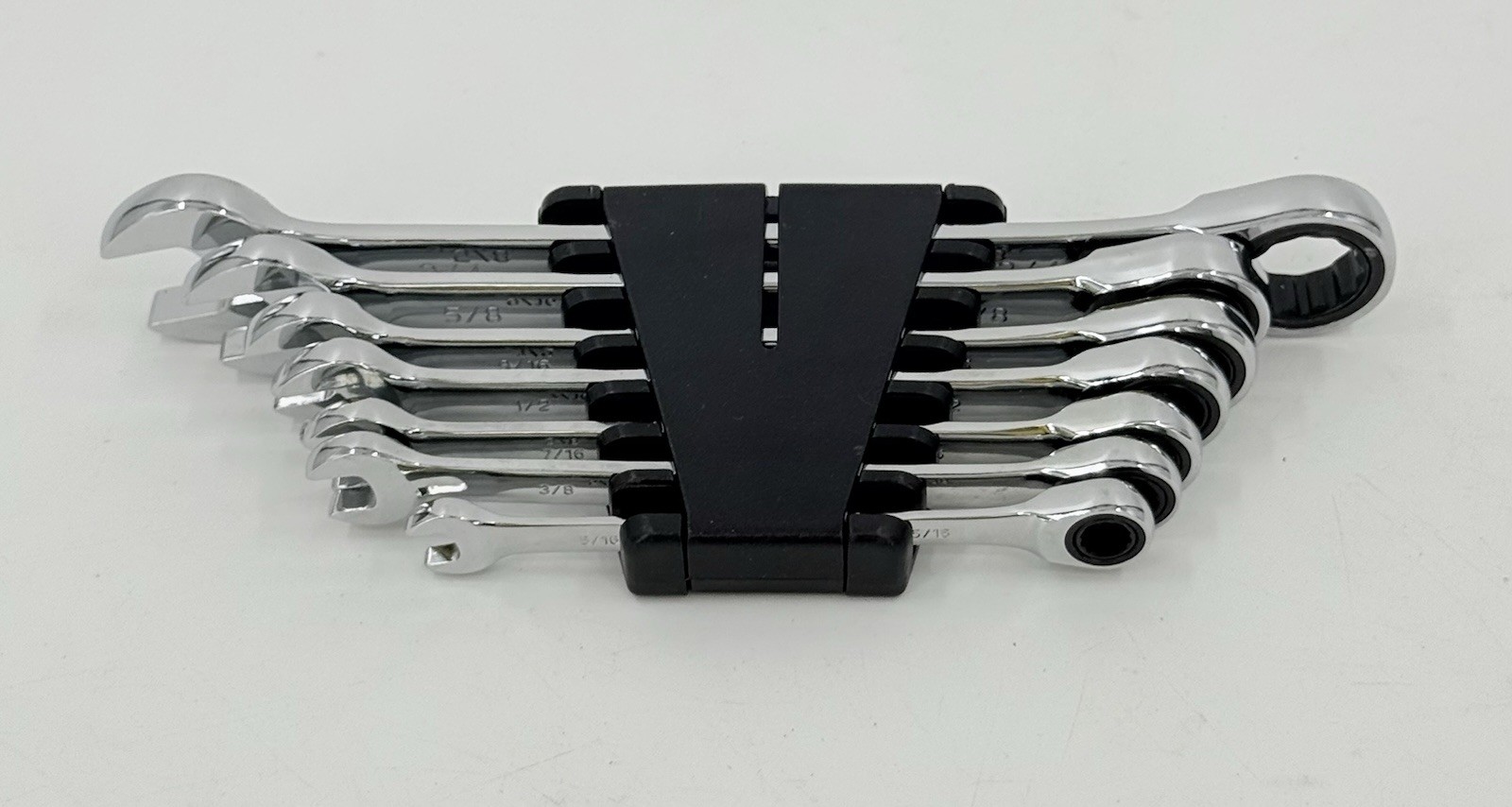 Titan Tools 17350 Combination Ratcheting Wrench Set 7 Piece SAE NEW NWOP