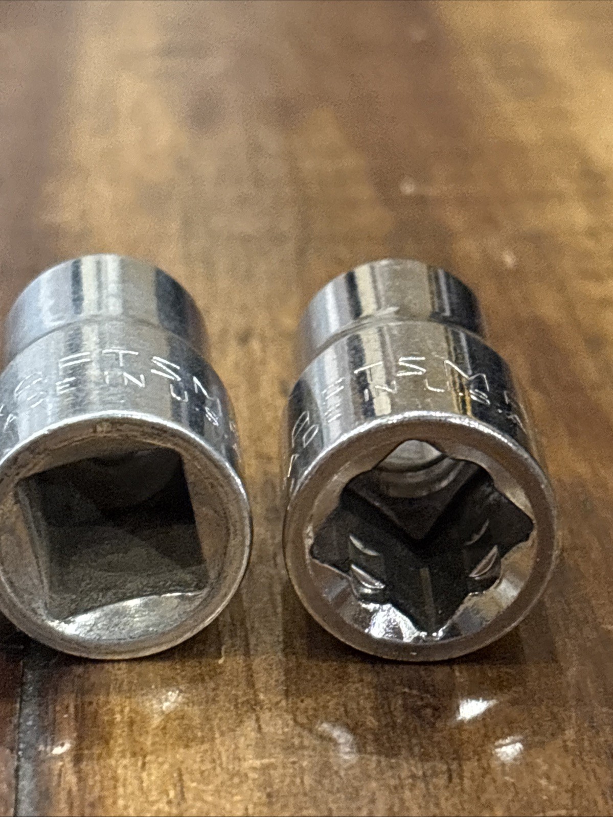 Craftsman 1/2” Shallow Sockets 8 Piece 1/2” Drive 6 Point & 12 Point USA SAE VGC