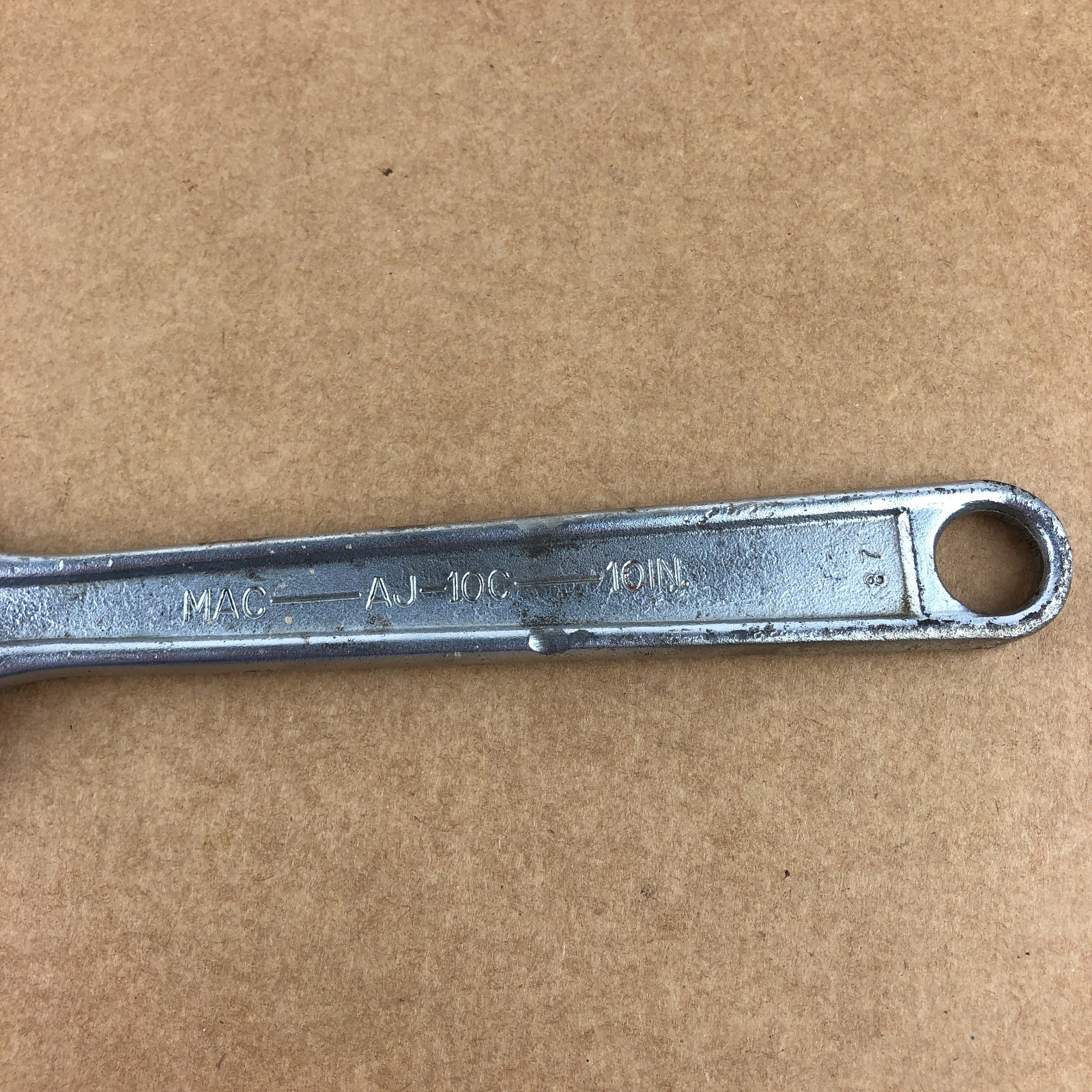 Vintage Mac Tools USA Adjustable Wrench 10 Inch AJ-10C 87