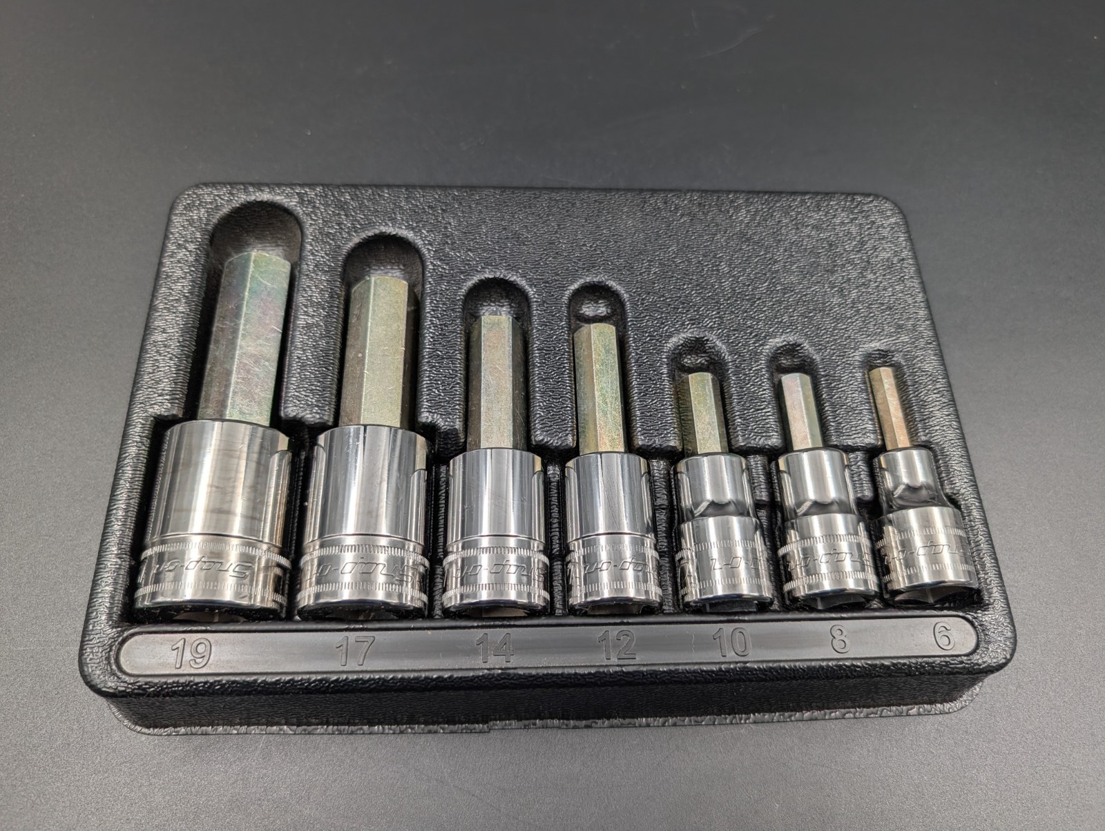 Snap-on™ 307ESAMY 1/2″ Drive Allen Hex Socket Set 6 8 10 12 14 17 19 mm