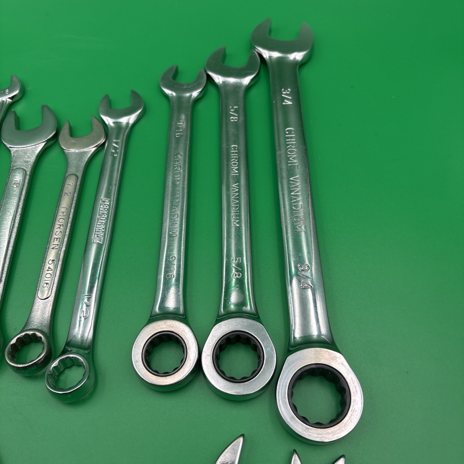 Combination Box Wrench Lot Mixed Brands Incomplete Random Mostly Unbranded 25 PC
