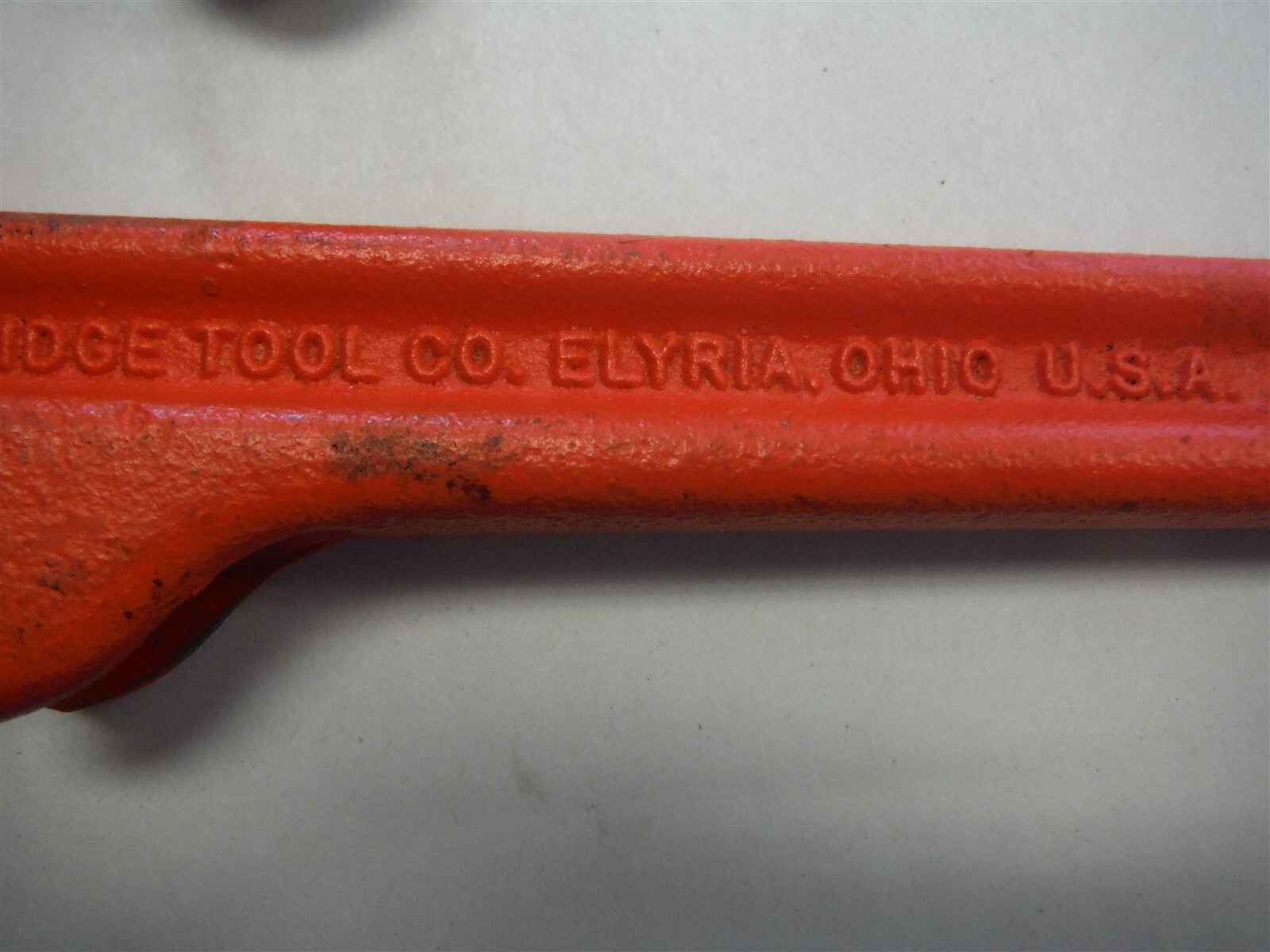 Lot of 2 ridgid pipe wrenches 14″ & 10″ *T02