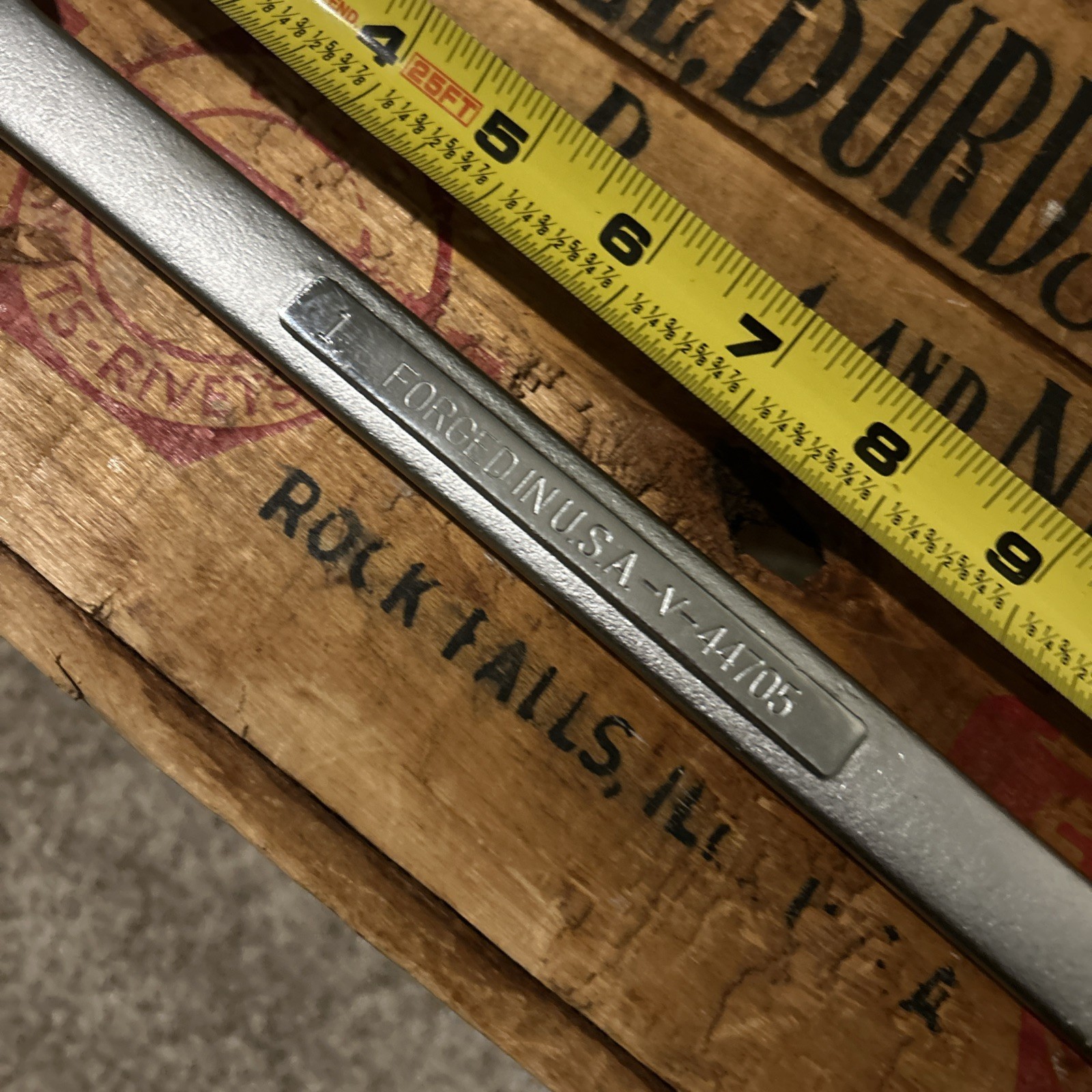 Craftsman Tools USA – 1” 12 Point Combination Wrench -V- Series 44705 Vintage