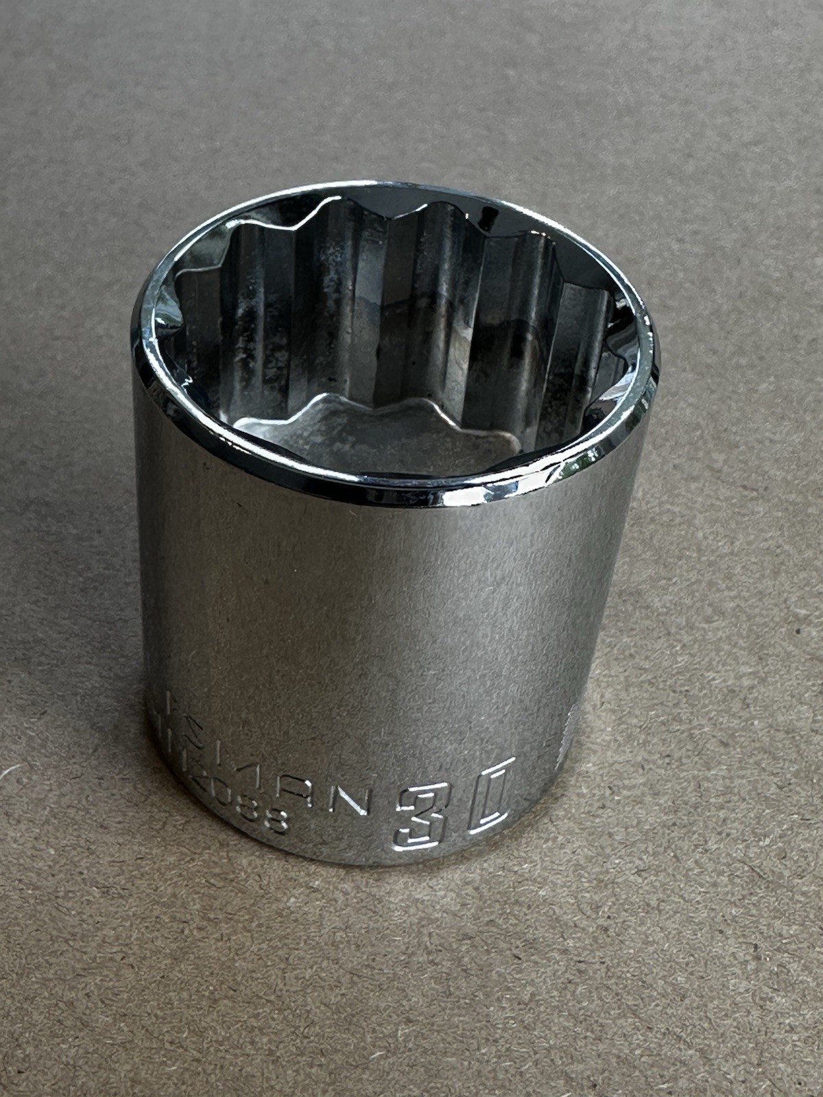 CRAFTSMAN Socket, Metric, 1/2-Inch Drive, 30mm, 12-Point (CMMT12088). 0714