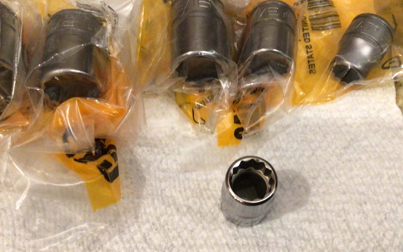 CAT Caterpillar By Snap-on 3/8″ Drive 12 Point SAE Socket Set 3/8- 3/4” USA 🇺🇸