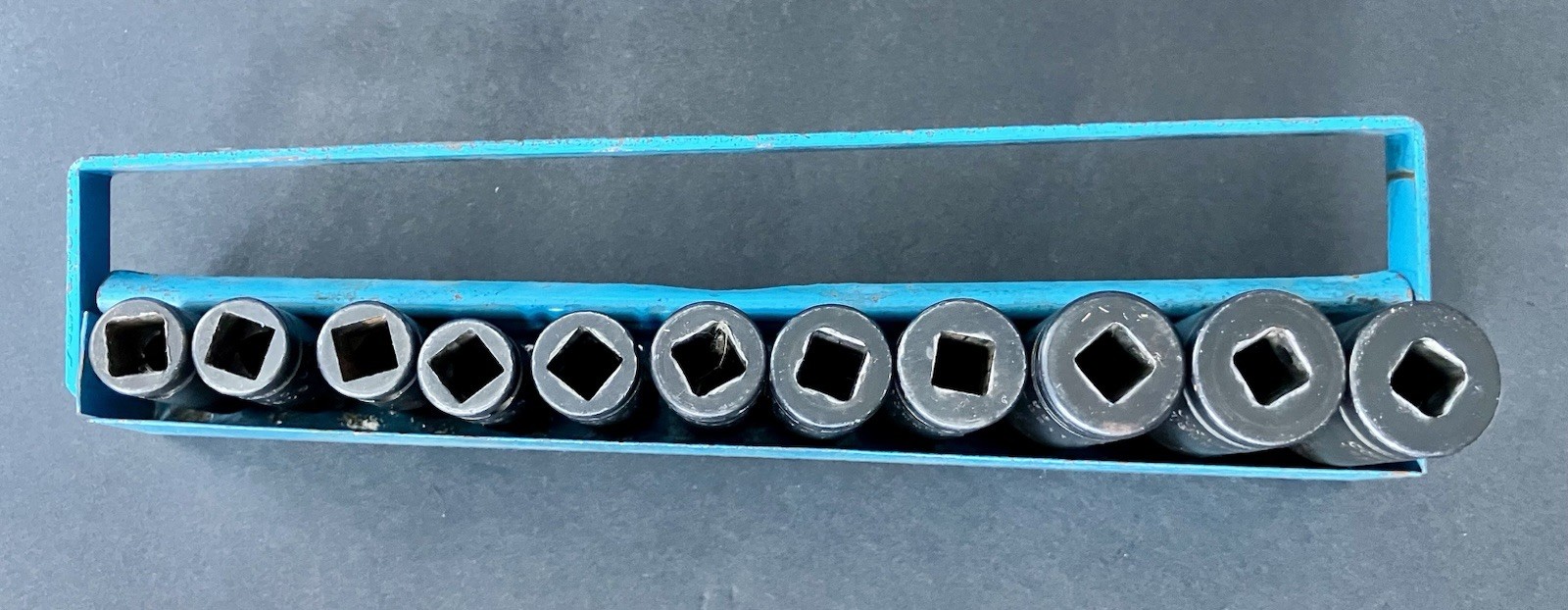 Vintage Cornwell 3/8” Drive Metric Deep Impact Sockets 8-19mm (Missing#10,13mm)