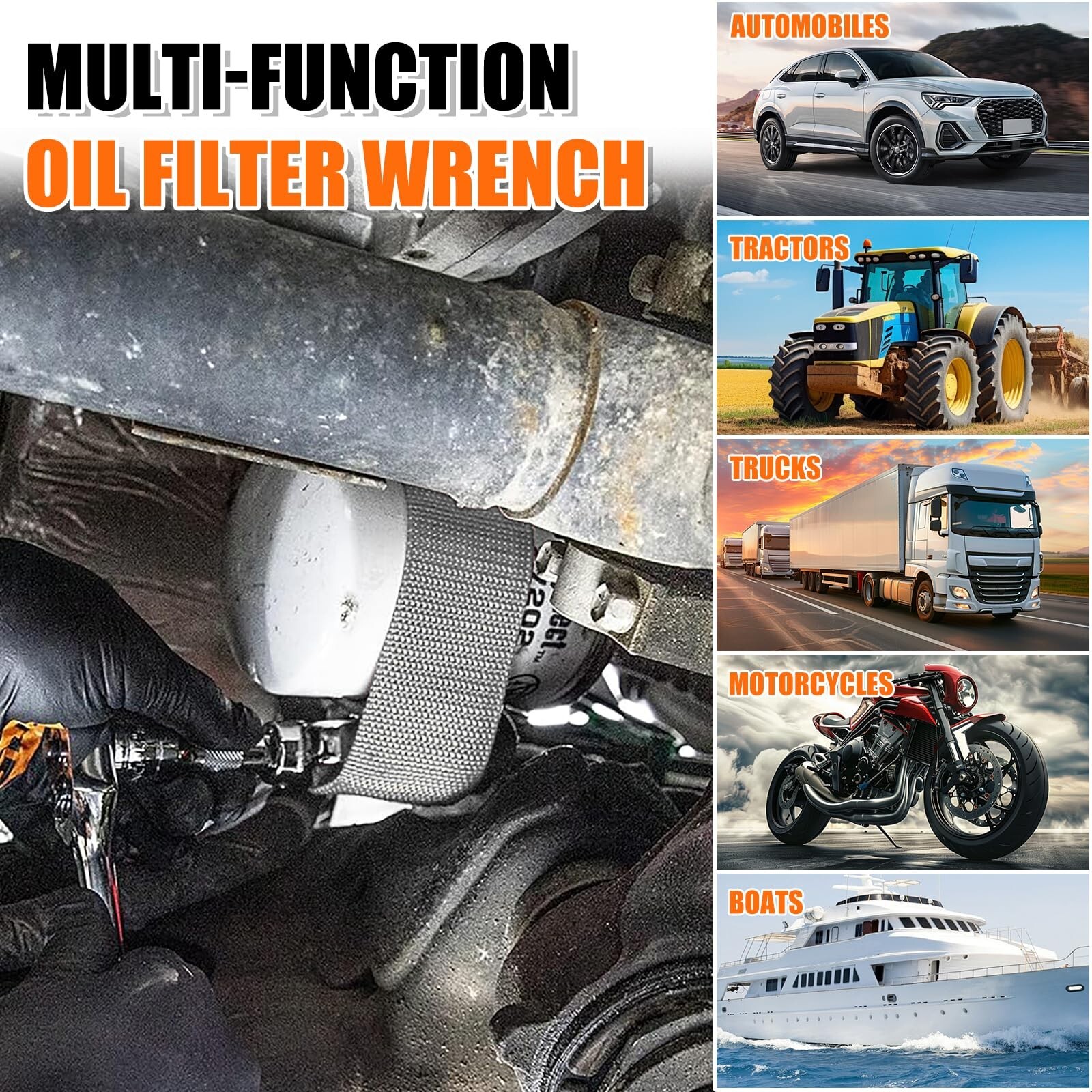 Heavy Duty Filter Strap Wrench – Oil Filter Wrench