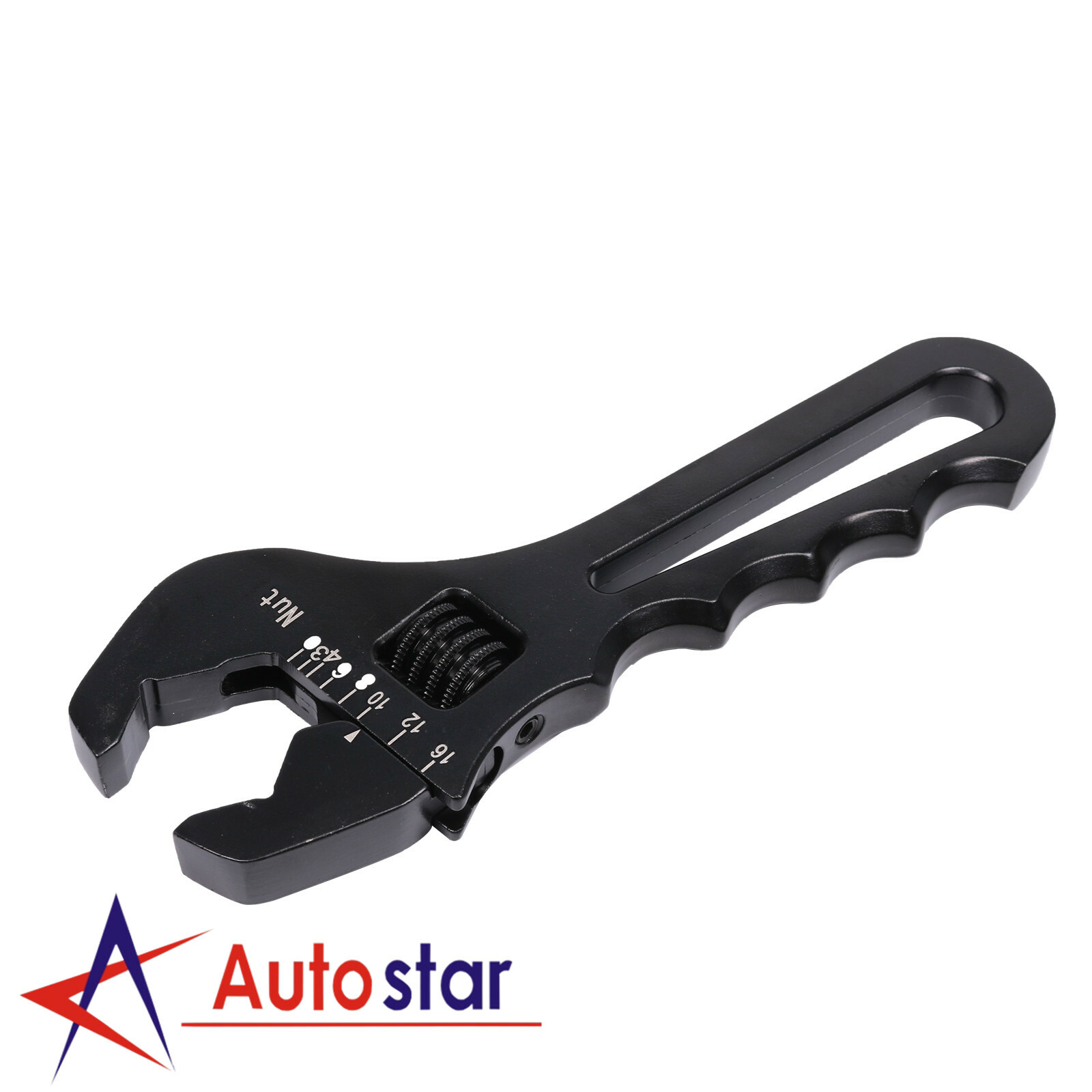 3AN To 16AN Adjustable Wrench Black Aluminum Tool Spanner For Hose End Fitting
