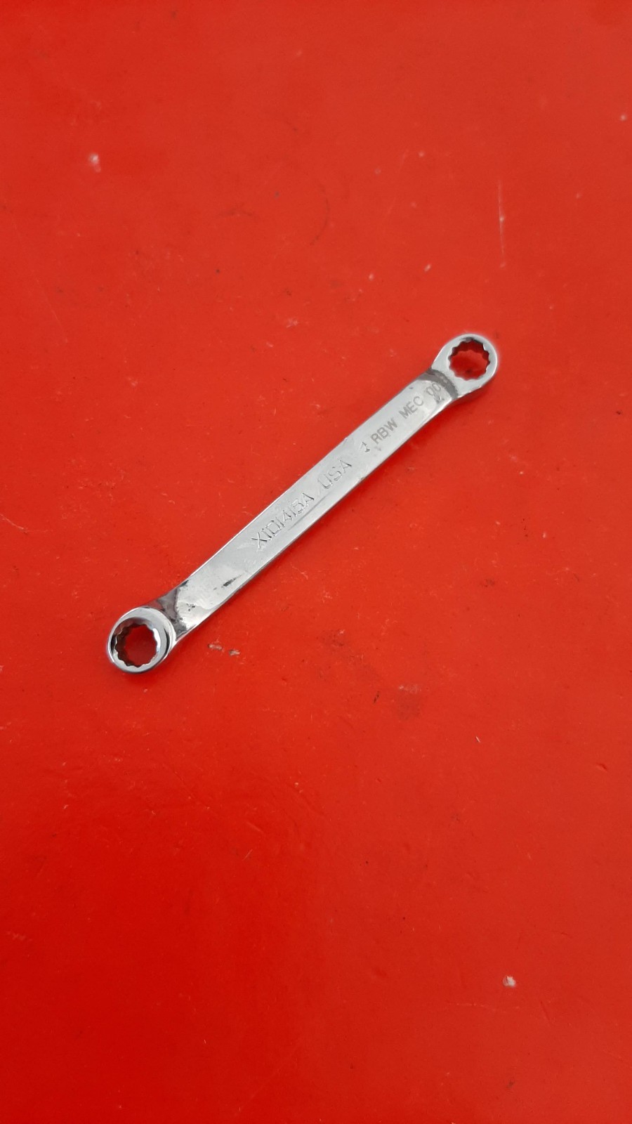 Snap-on XID1415A 7/32″ X 15/64″ 12Pt Point Offset Box End Wrench MARKED 120