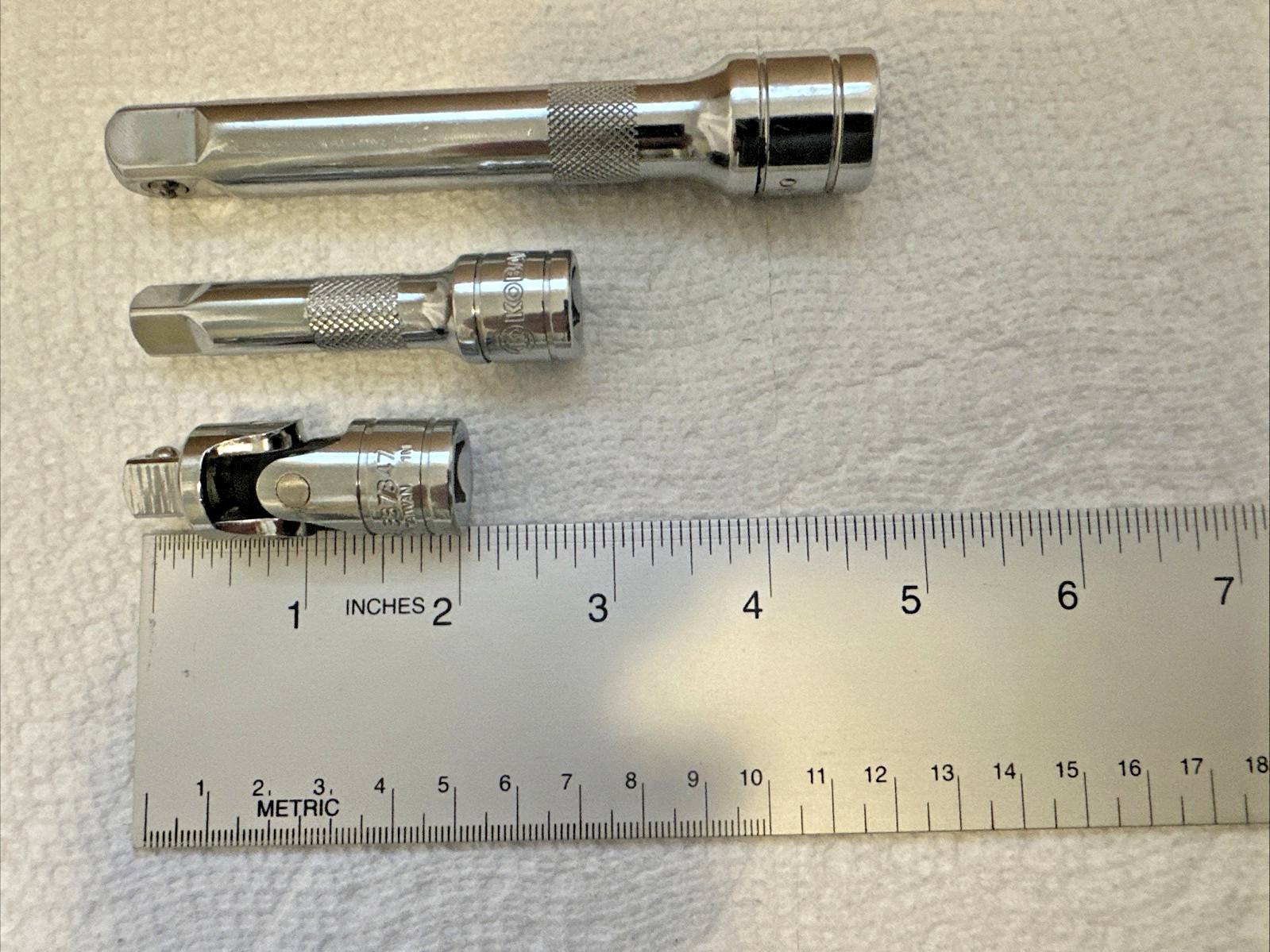 Kobalt 3 Piece Lot 3/8″ Drive Universal Extension 1/2″ 337340 337344 337347