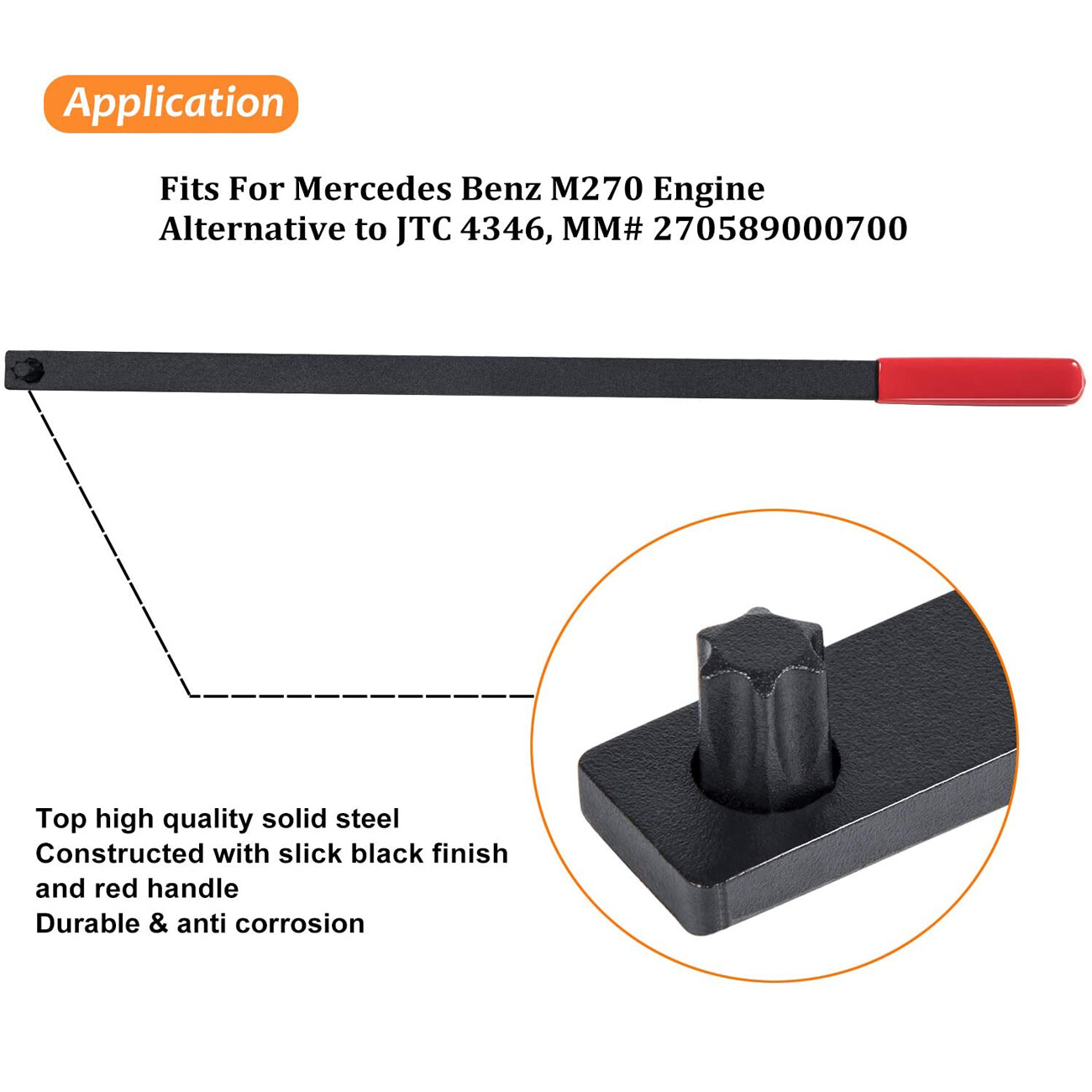 4346 Serpentine Belt Automotive Tool For Mercedes Benz M270 MM# 270589000700