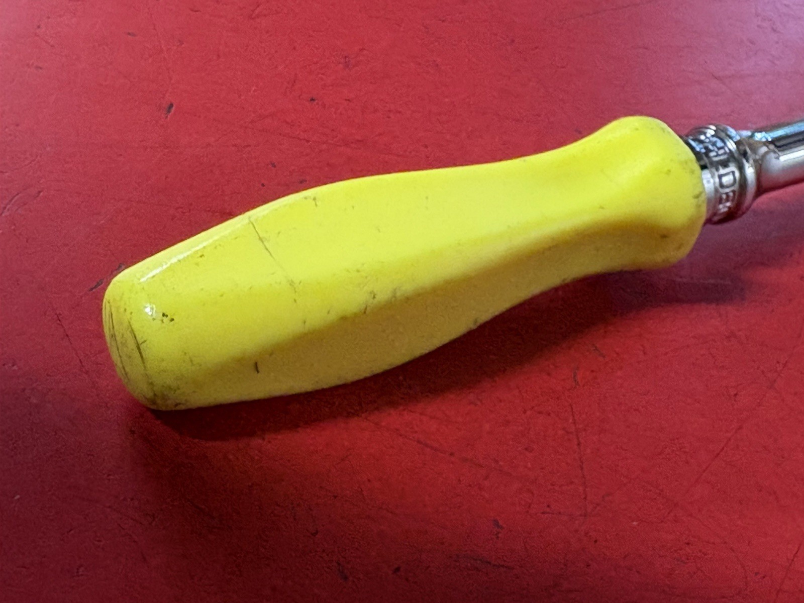 Snap On Tools USA FHLD80 3/8″ Drive Long CLASSIC YELLOW Hard Handle Ratchet