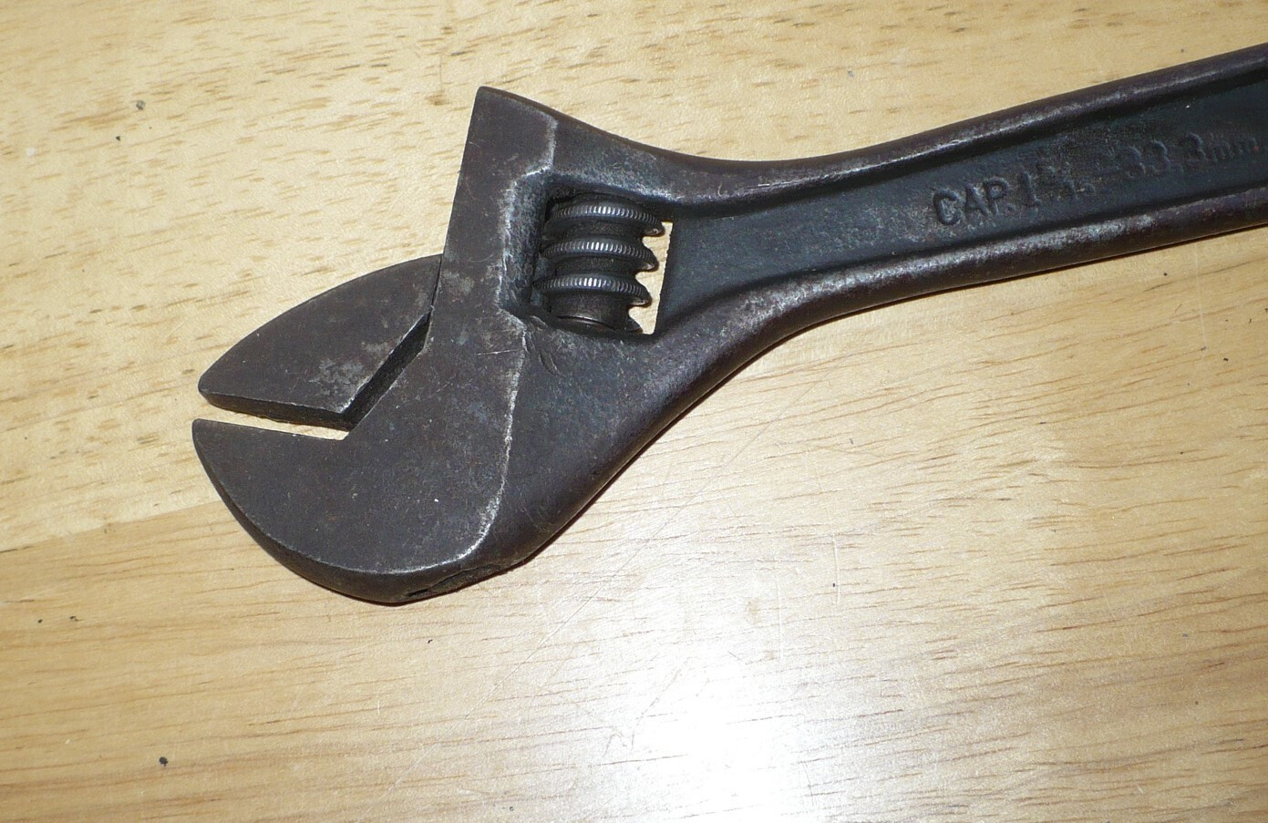 Vintage 12″ Crescent Crestoloy Adjustable Wrench 300mm Cap 1-5/16 33.3mm