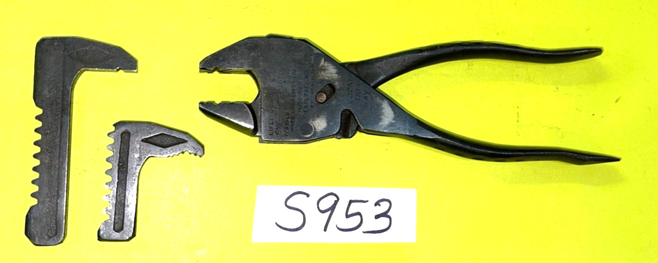 EIFEL TOOLS VINTAGE PLIERENCH & 2 EXTRA HEADS