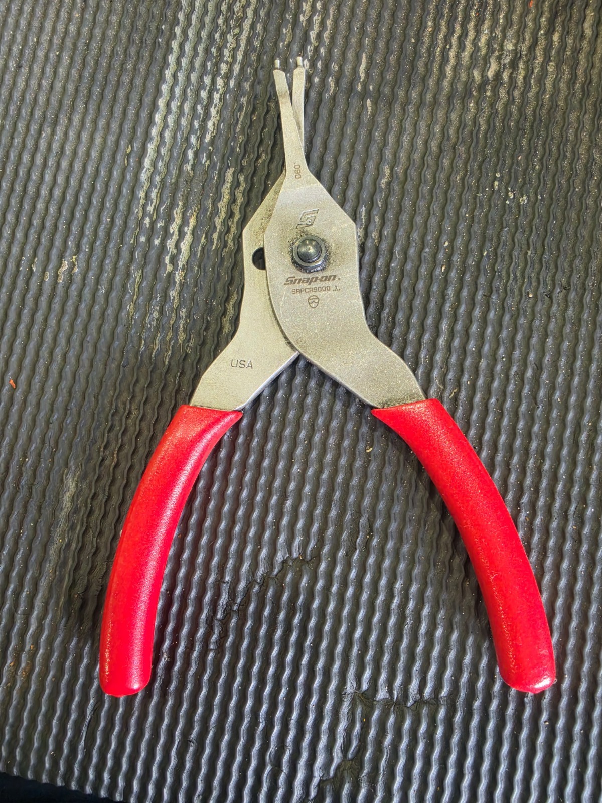 SNAP-ON RED VINYL GRIPS SNAP RING PLIERS #SRPCR9000
