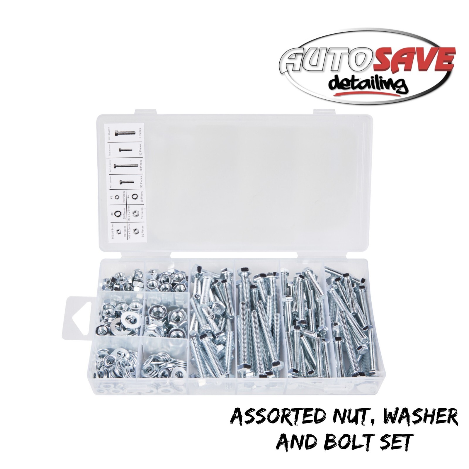 BlueSpot – 460 PCE Assorted Nut, Washer And Bolt Set