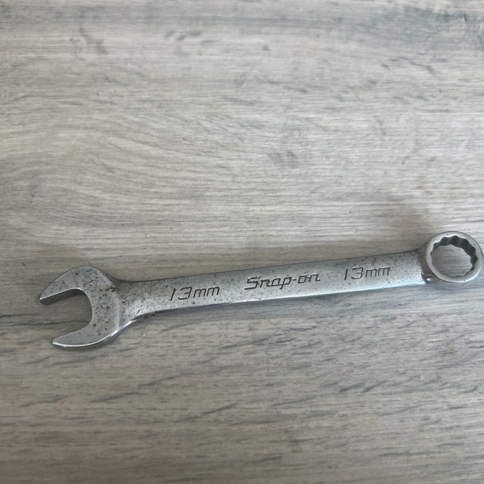 Snap-On Metric 13mm Short Chrome Combination Wrench Spanner 12 Point OEXM13B