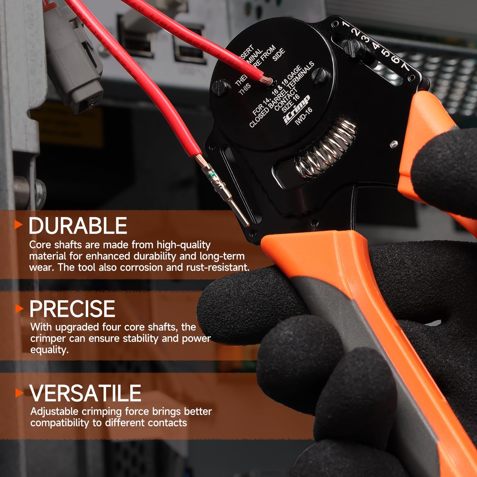 Deutsch Crimp Tool Kit Closed Barrel 4-Way 8-Impression 105PCS DT Connector