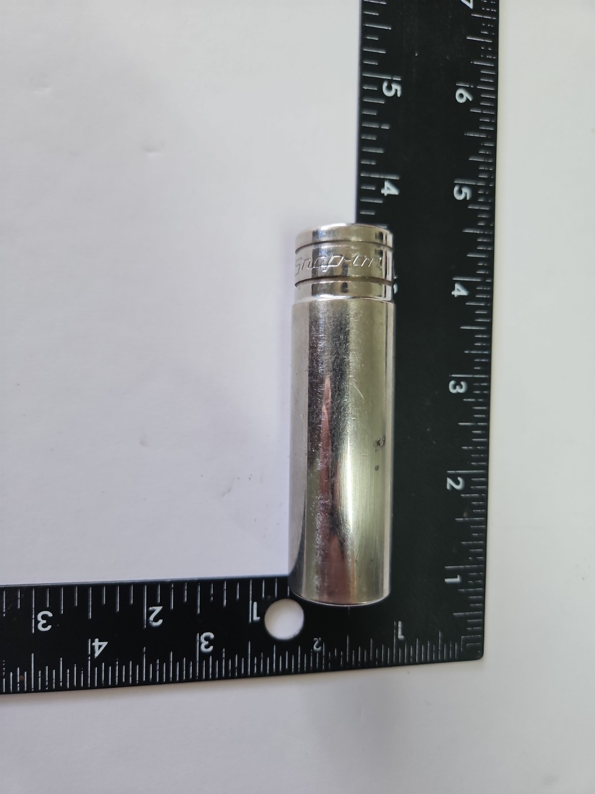 New! Snap On 11/16” Deep 1/2” Drive Socket 6 Point Chrome TS221 USA