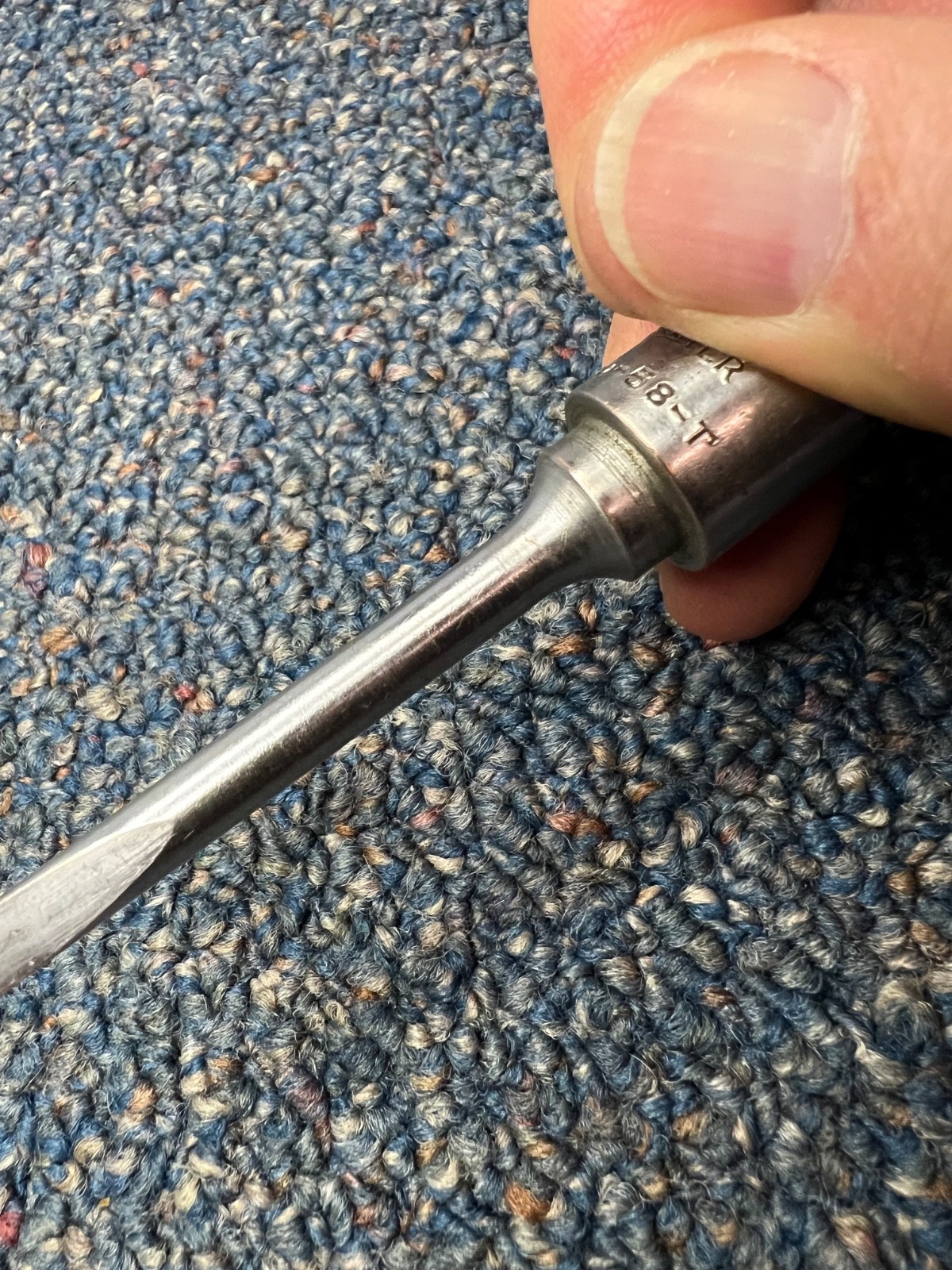 Vintage Carbureter T-109-58-T 3/8″ drive screwdriver bit, USA, very good cond.