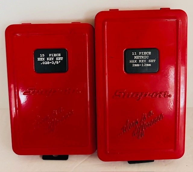 Snap On Tools AW1015DHK .028-3/8″ SAE & AWM110DHK 2-12MM Metric Hex Key Set #101
