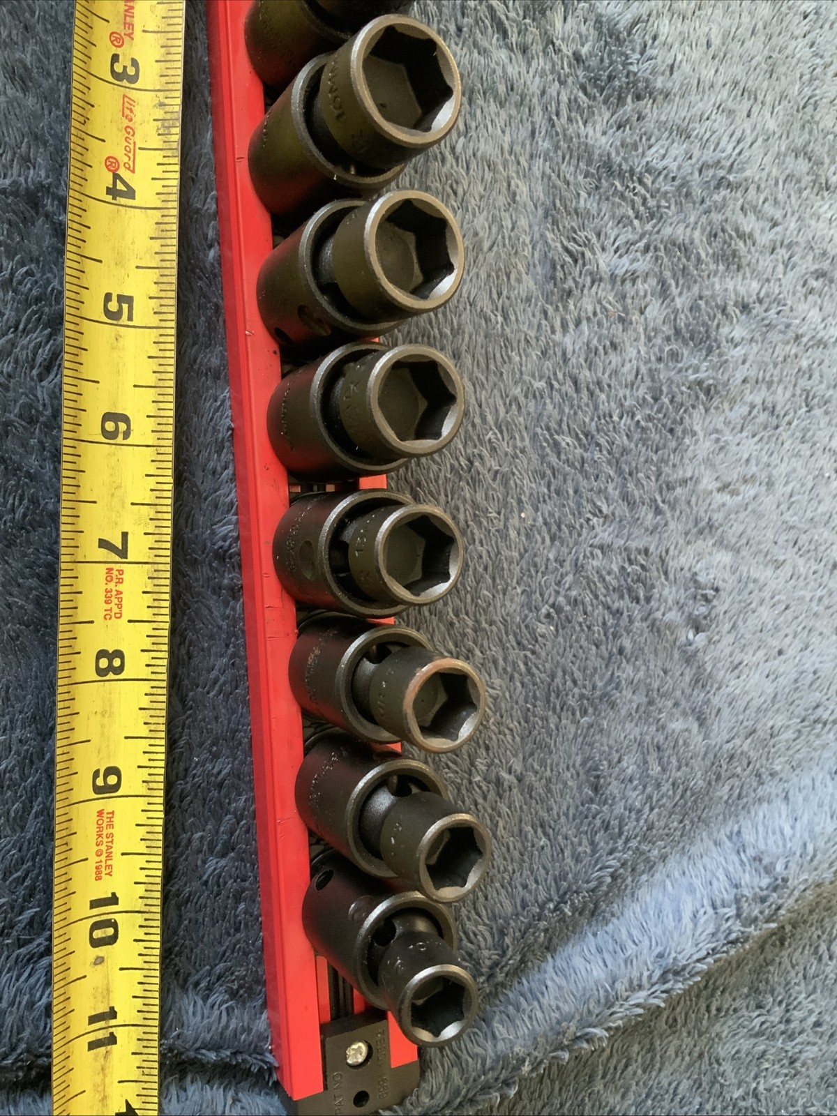 Mac Tools 3/8” Drive Impact Swivel Socket Set, 10-19mm….6pt…..Mac Tray As Well..