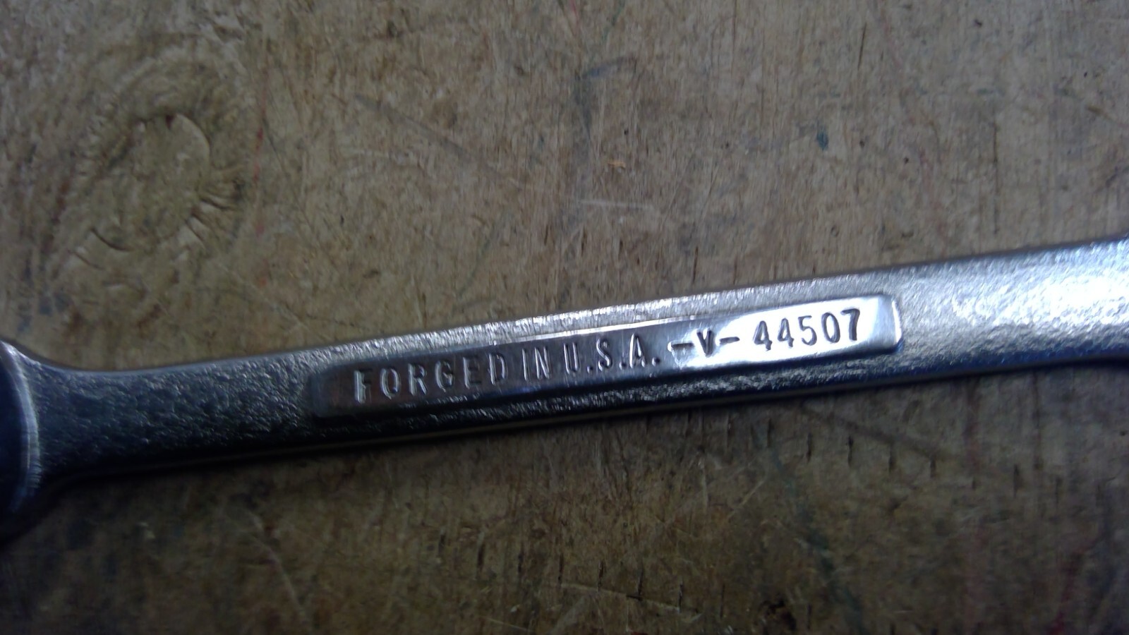 Vintage Craftsman Tools 15mm X 13mm Metric double open wrench -V- 44507 USA