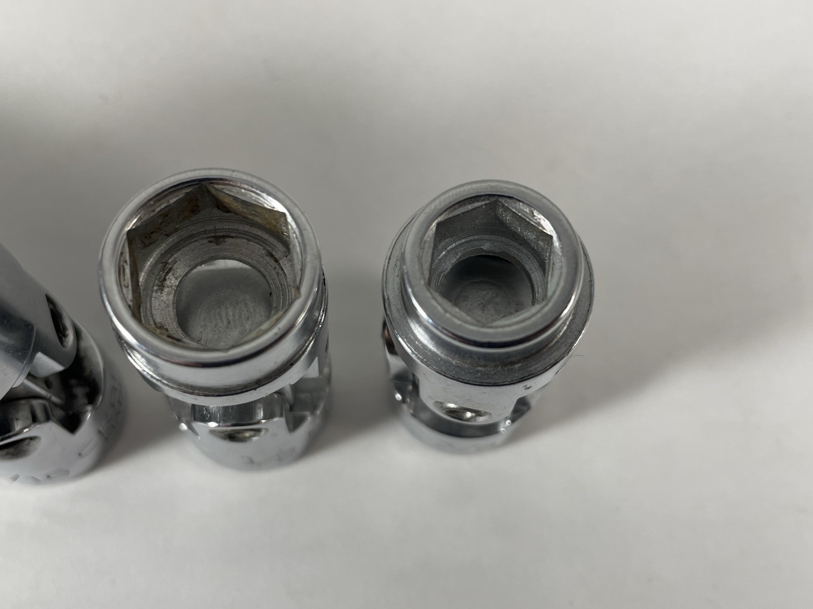 Vintage Craftsman USA 3/8” Drive, Swivel Socket Lot Of 5, 3/8 1/2 9/16 5/8 11/16