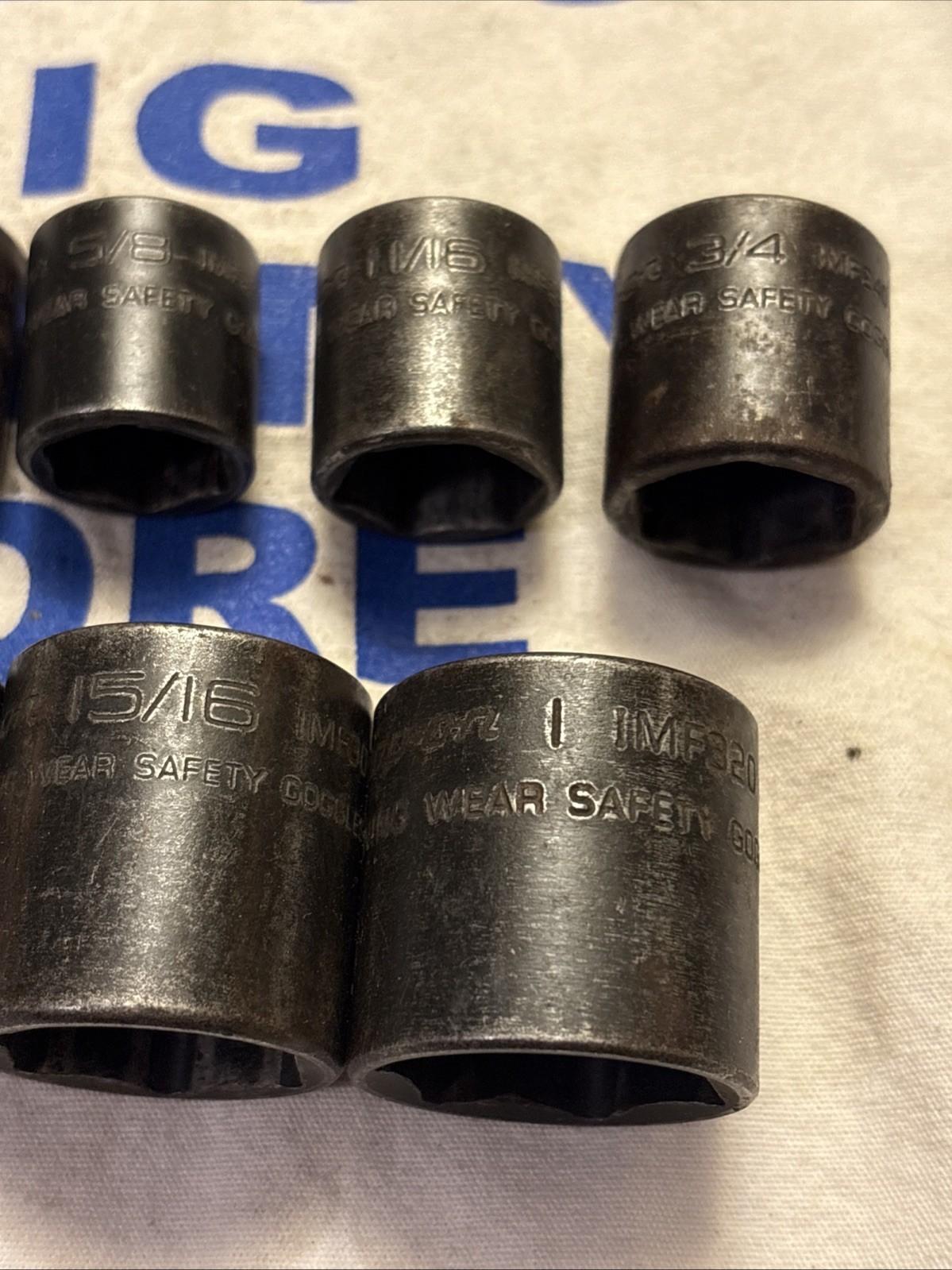 Snap-on Tools USA 3/8″ Drive 6pt 10pc SAE Shallow Impact Socket Set 212IMFYA