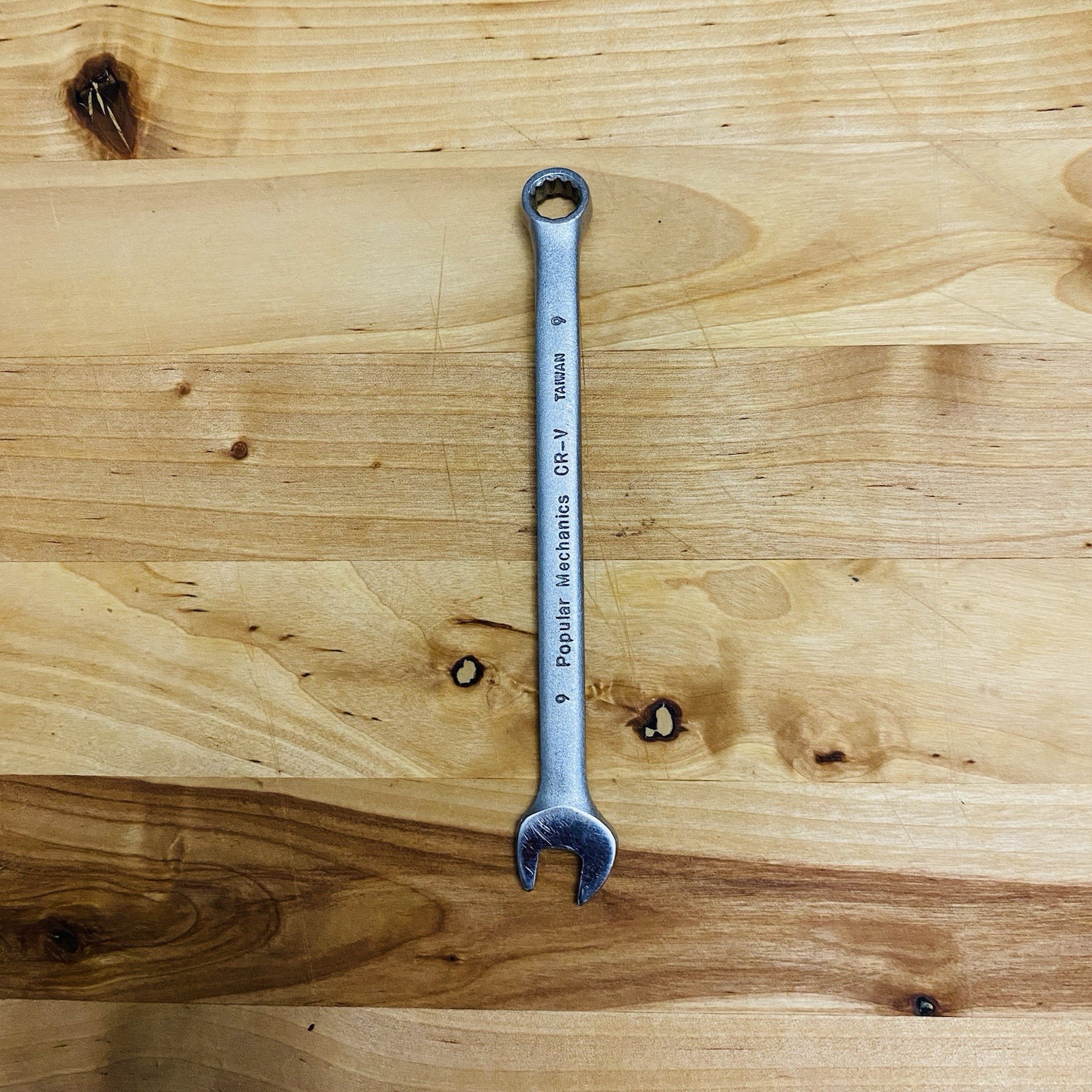 Vintage Popular Mechanics 20109M CR-V 9mm Metric 12 Point Combination Wrench