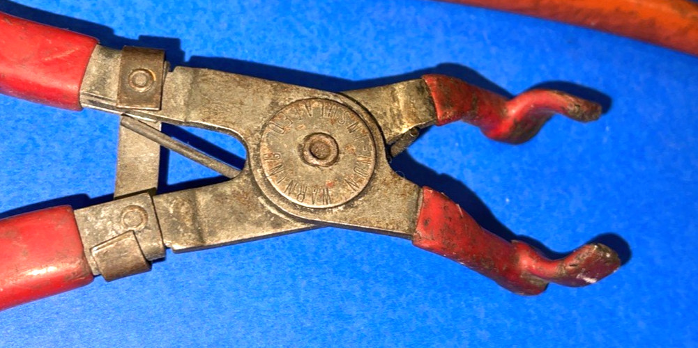 SNAP-ON & BLUE-POINT TOOLS 2 PIECE ADJUSTABLE JAW + SPARK PLUG BOOT PLIERS