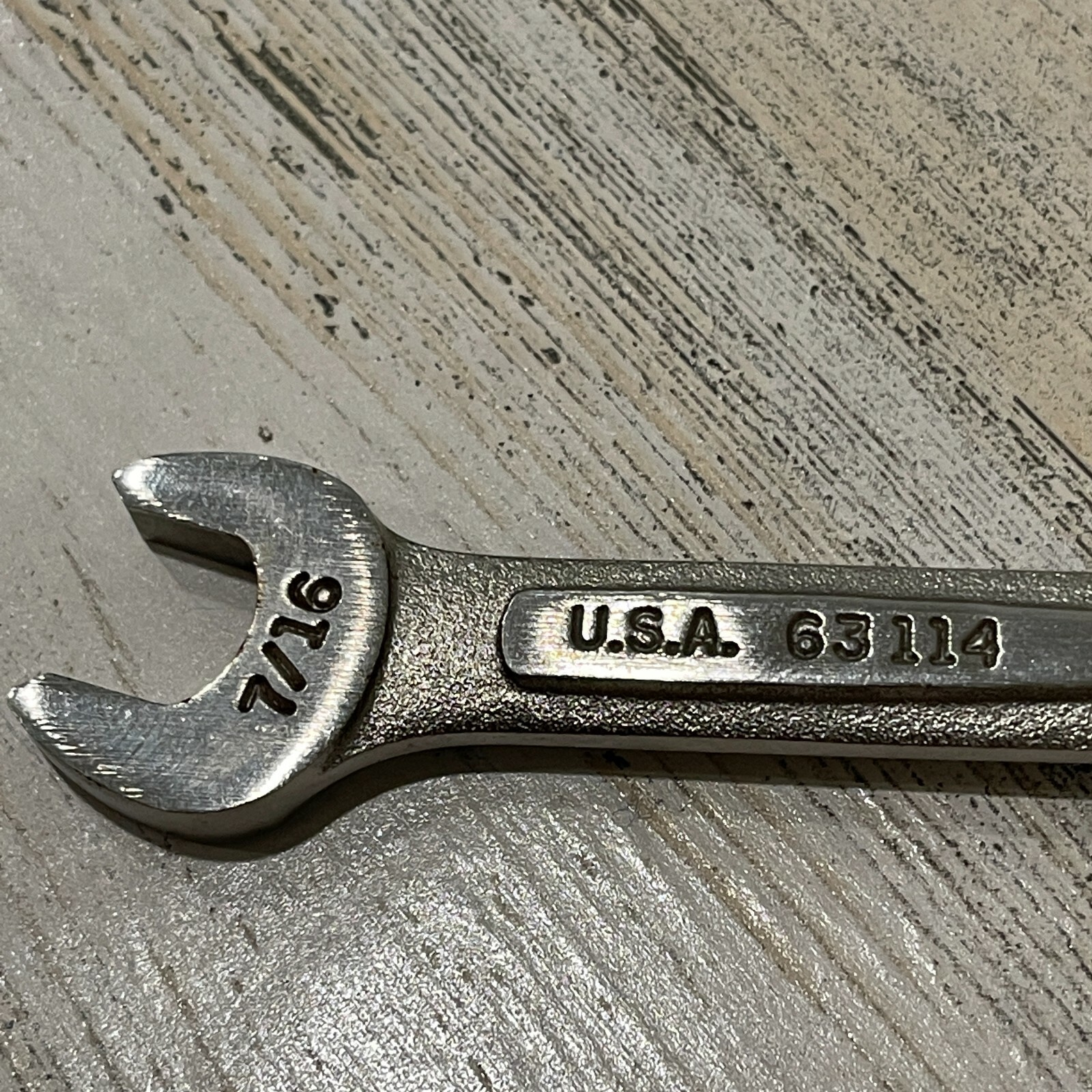Easco 63114 7/16″ Combination Wrench 12 Point Made in USA NOS